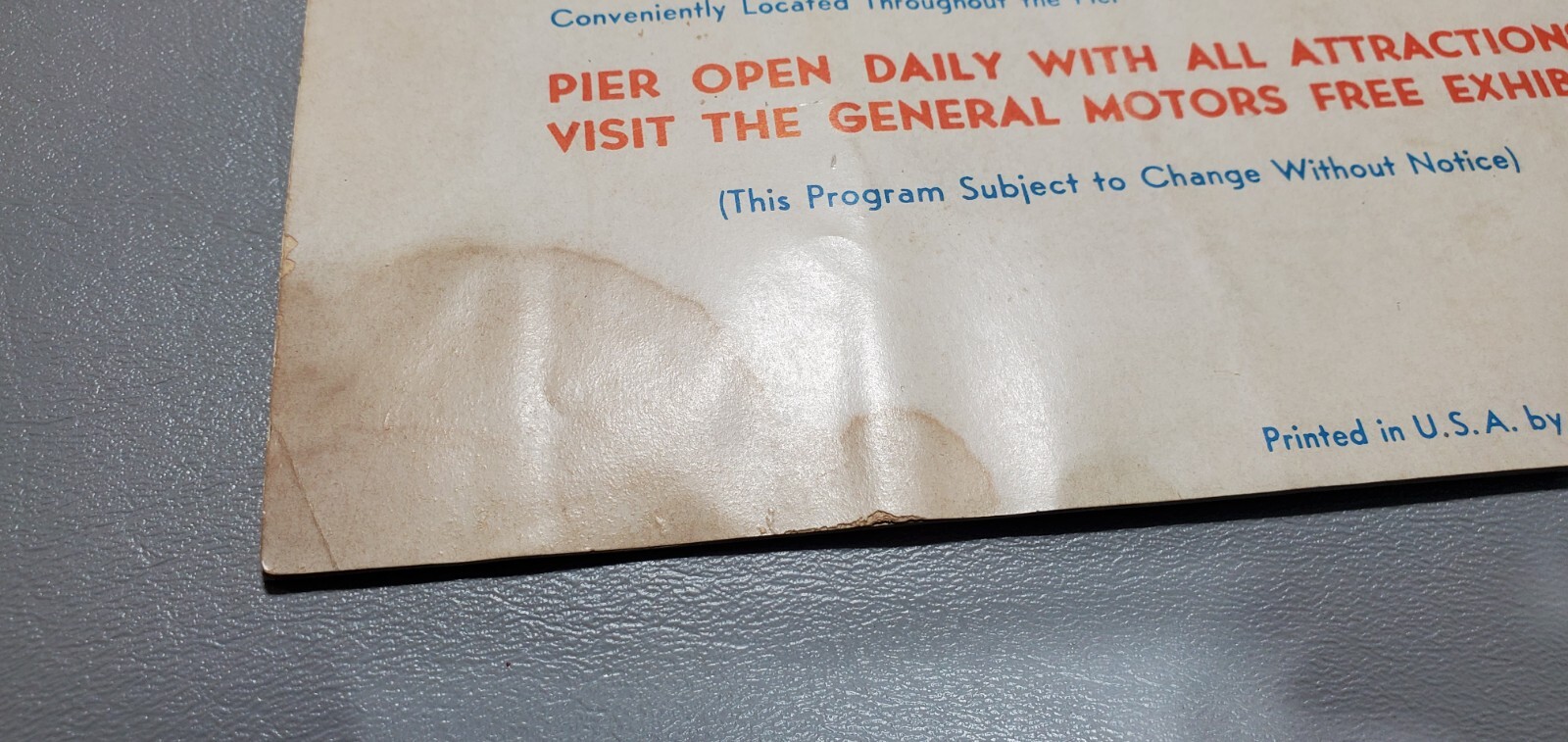 Steel Pier Souvenir Program & Guide Book Geo A Hamid cover 1949