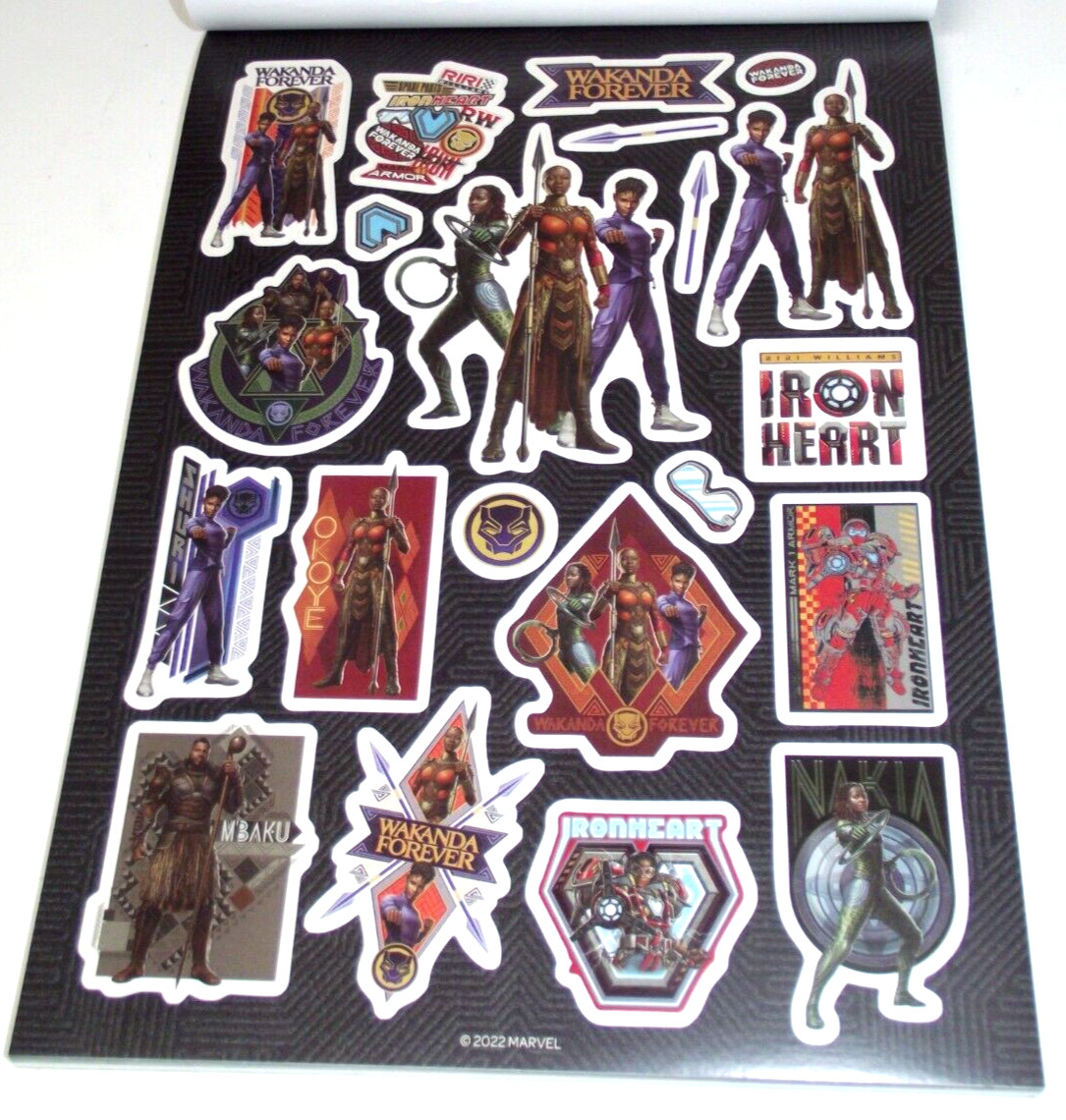 NEW Black Panther Wakanda Forever Create-A-Scene 90 Stickers Coloring Book Pad