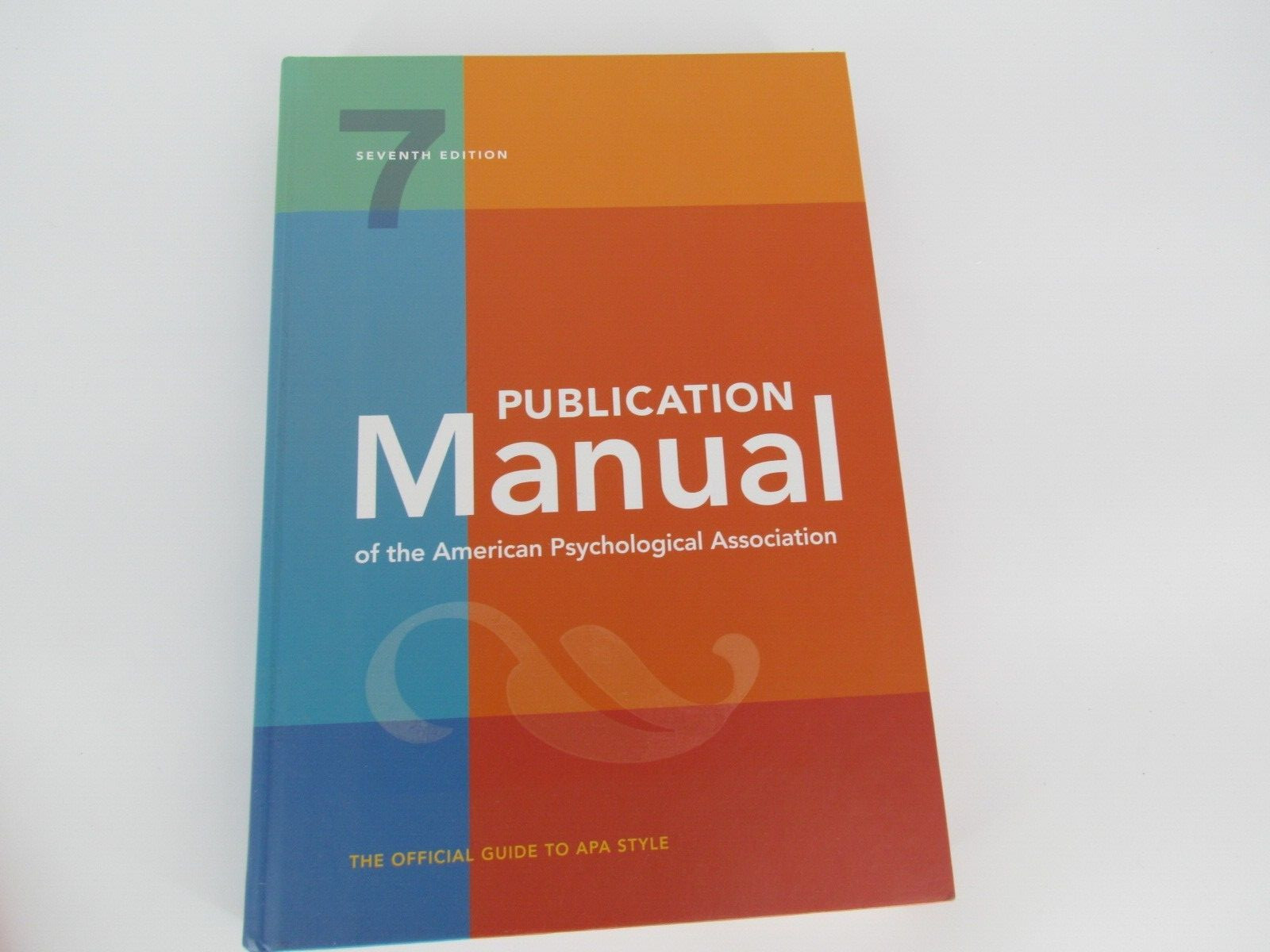 Publication Manual of the American Psychological Association 7th Edition Hardcov