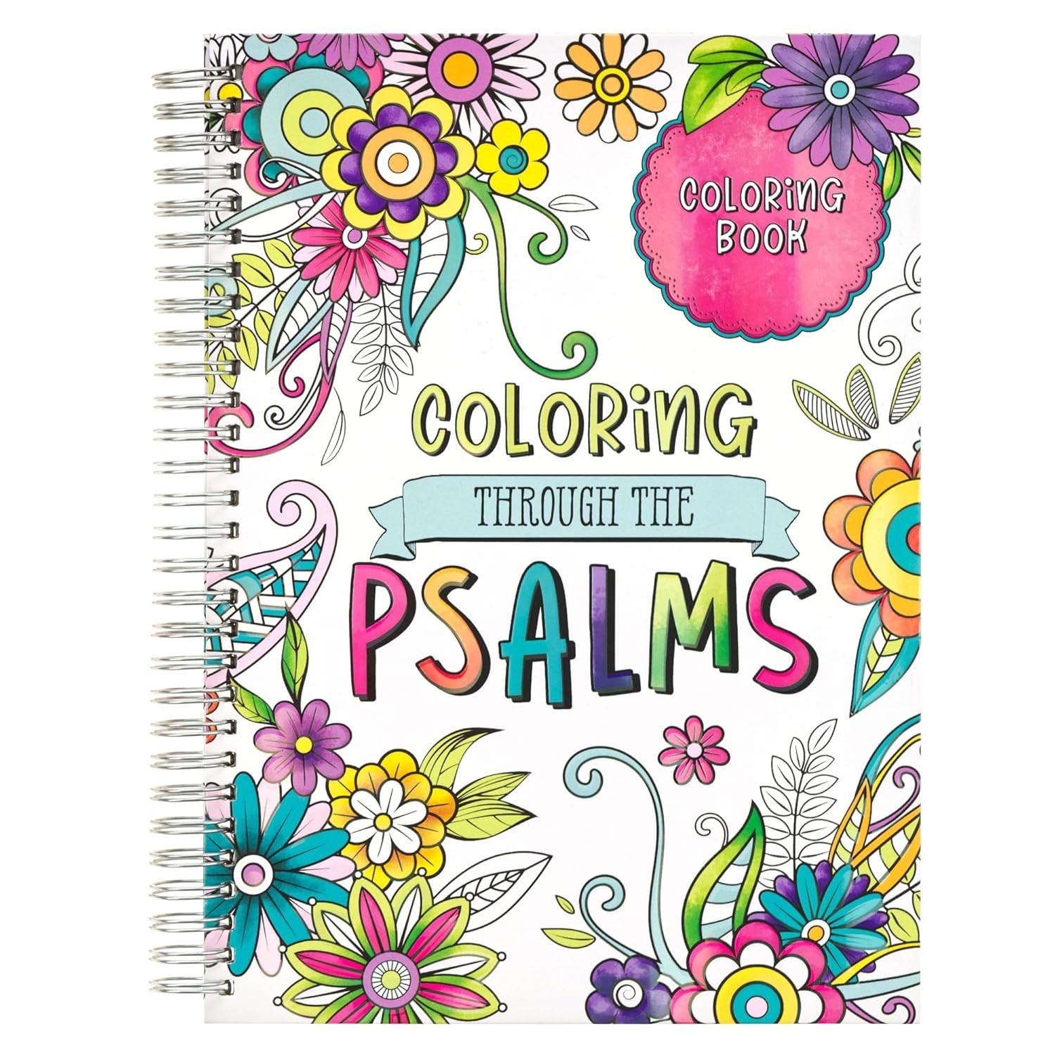 Psalms with the Coloring through the Psalms Spiral Coloring Book
