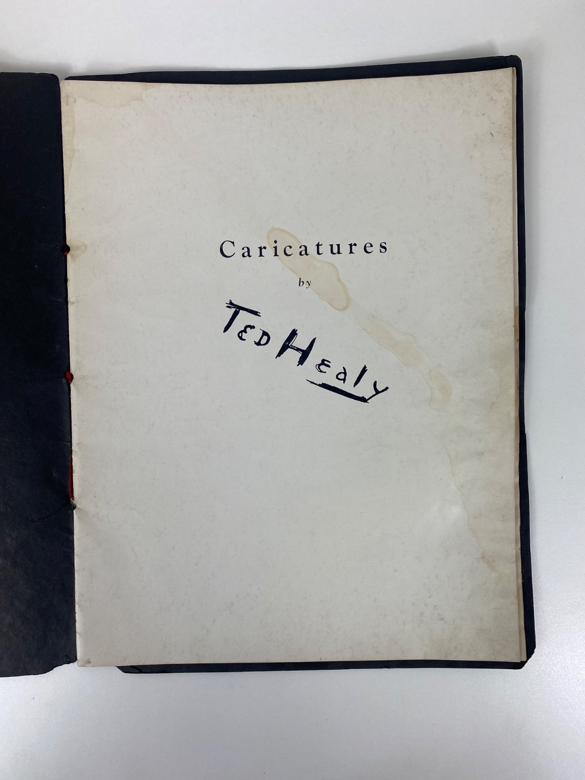 VTG Caricatures By Ted Healy Soft Cover Sketch Book 1930’s Memorabilia RARE