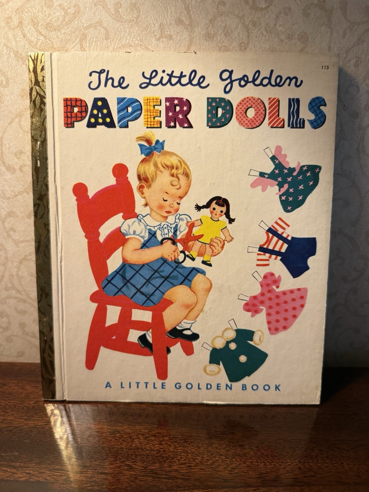 PAPER DOLLS Uncut childrens 1st “A” Little Golden Book #113 Excellent
