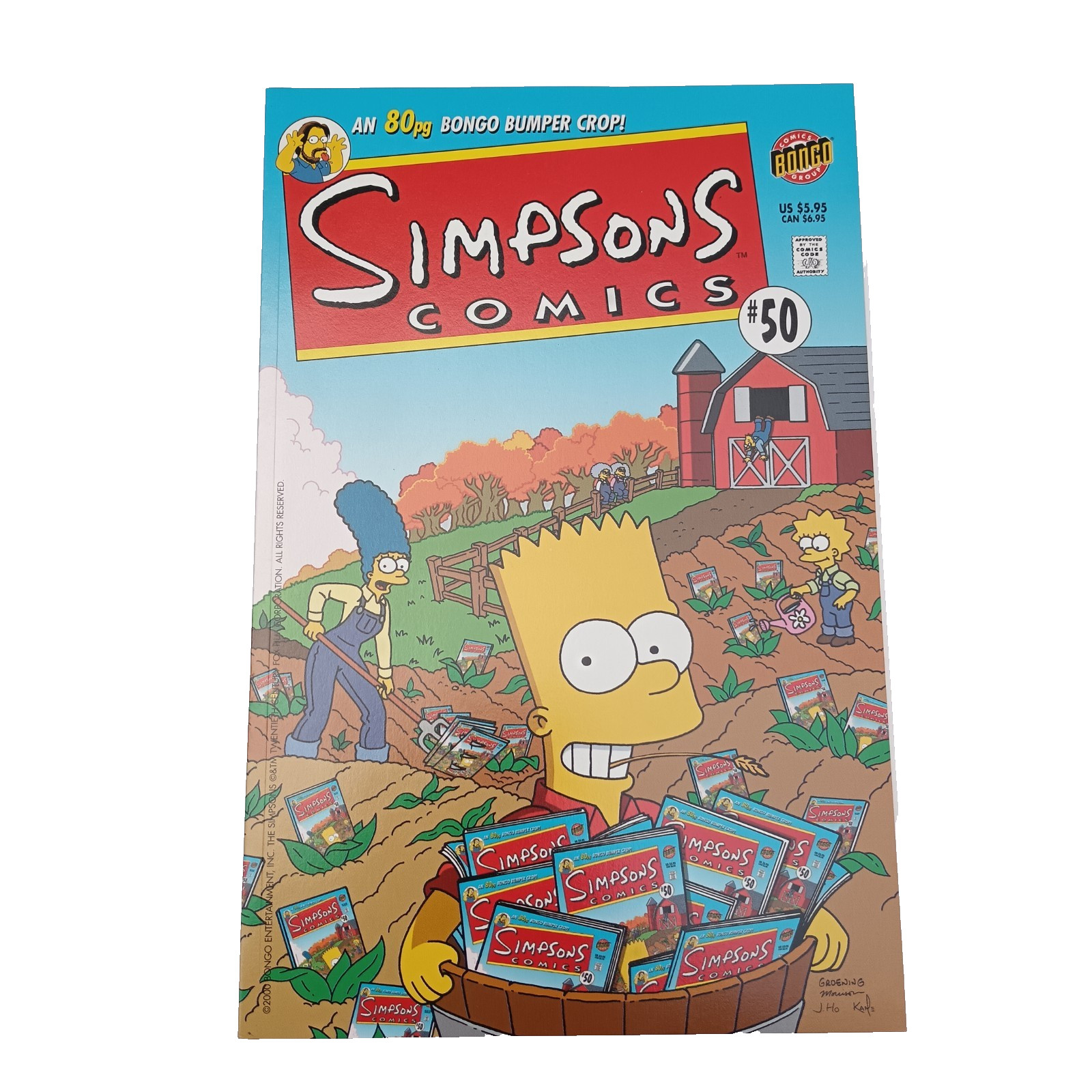 Simpsons Comics #50 2000 Bongo Comics Direct Edition Vintage Comic Matt Groening