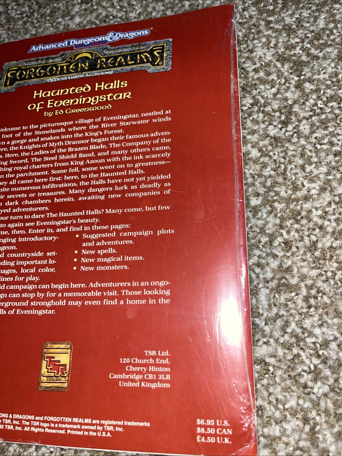 Haunted Halls of Eveningstar (AD&D 2nd Ed Fantasy Roleplaying, Forgotten Realms