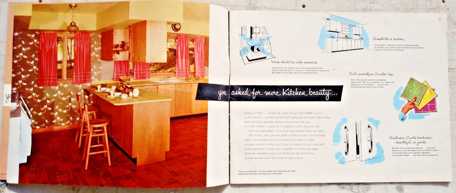 Curtis Kitchen 1952 House Homes Design Planning Mid Century Modern Retro