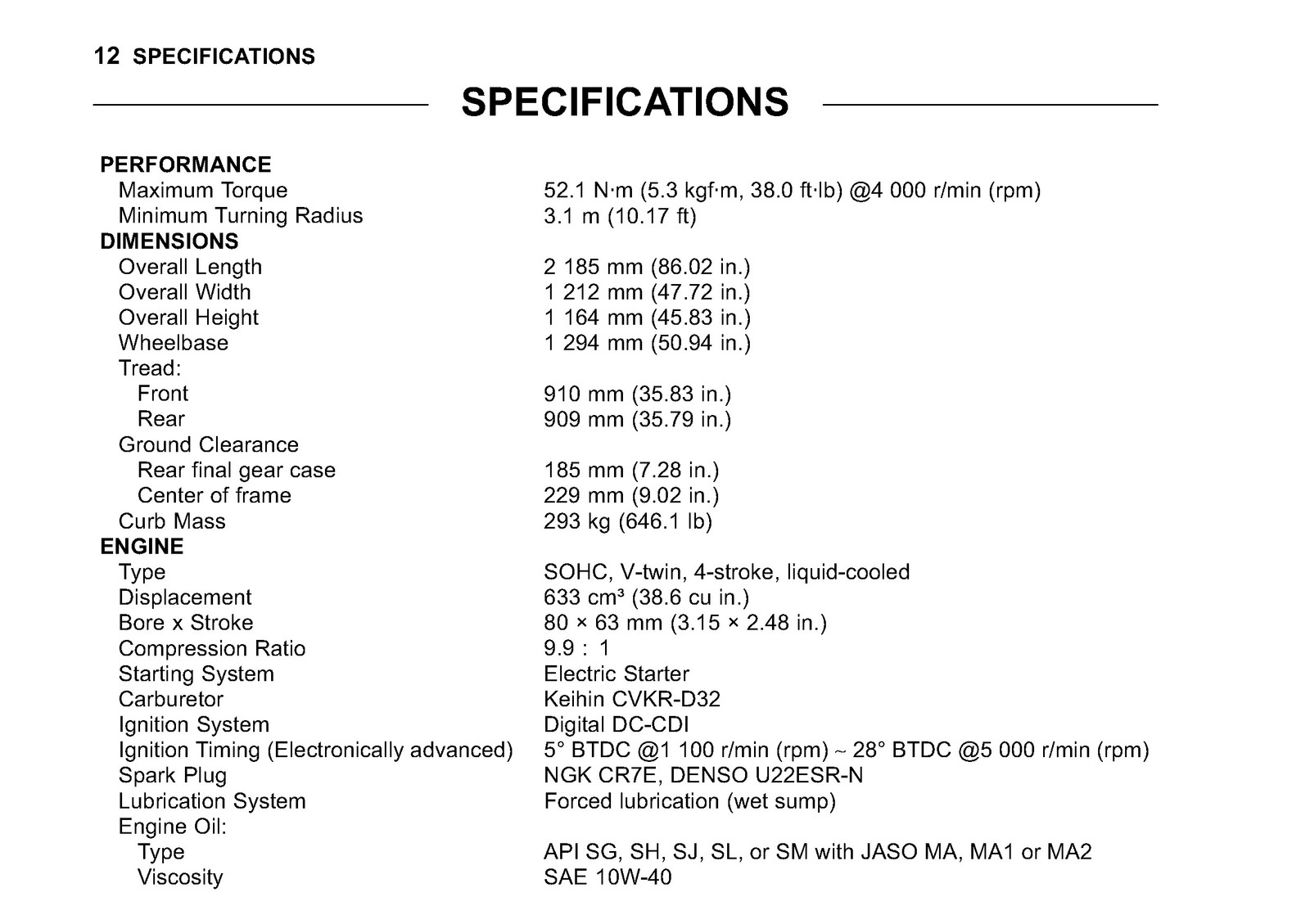 KAWASAKI Brute Force 650 4×4 Owners Manual 2010 – WIRE BOUND – TOUGH COVERS