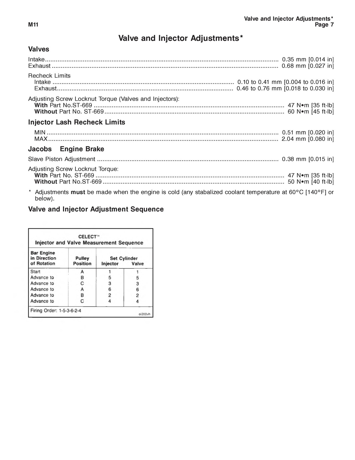 CUMMINS M11 Series Engine Specification Manual 1994 – WIRE BOUND – TOUGH COVERS