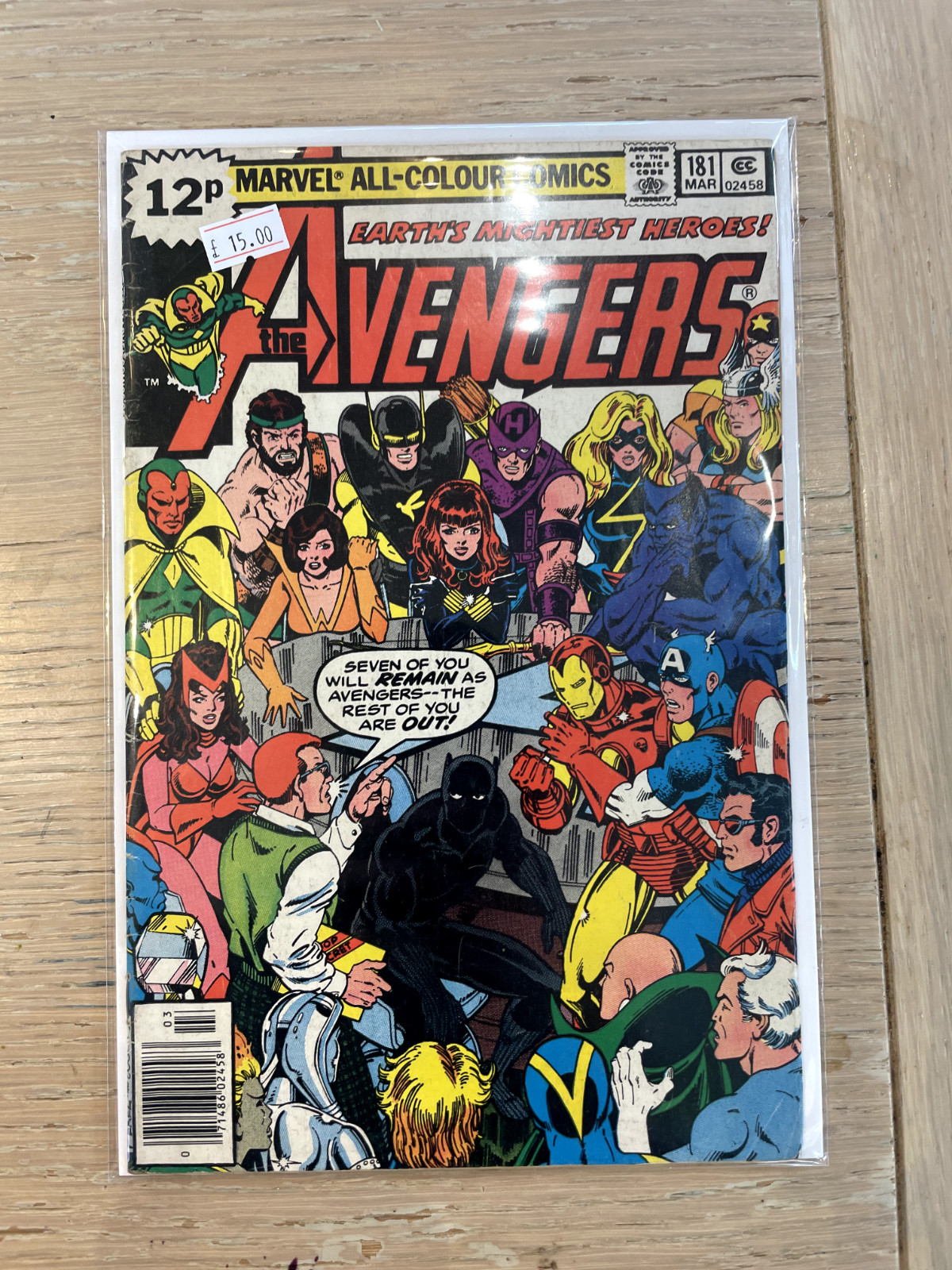Avengers #181 1979 VF 1st Appearance of Scott Lang Pence Copy