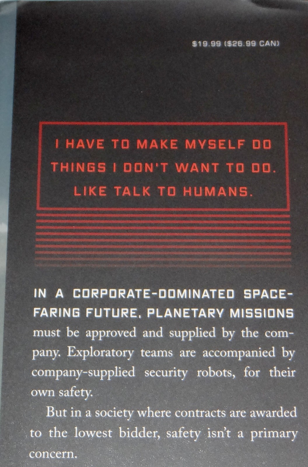 Martha Wells All Systems Red Murderbot Diaries 1st Hardcover Edition Later Print