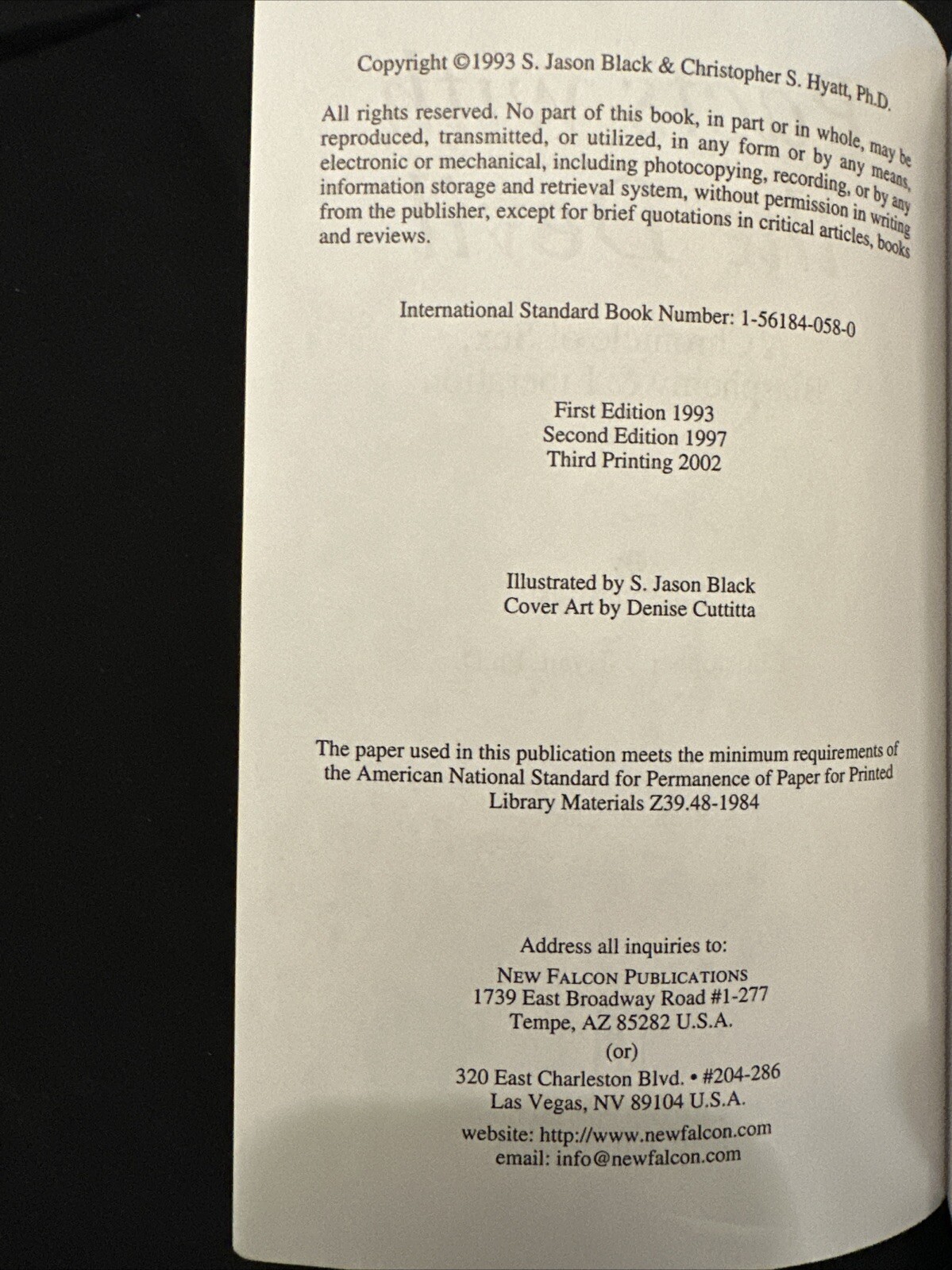 Pacts with the Devil, by S. Jason Black & Christopher Hyatt New Falcon 2002 GOOD