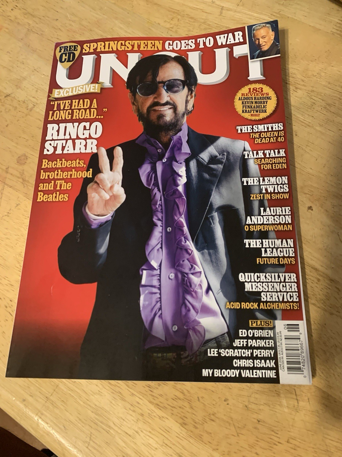 RINGO STARR , BRUCE SPRINGSTEEN The Smiths UNCUT MAGAZINE JUNE 2026 With Cd