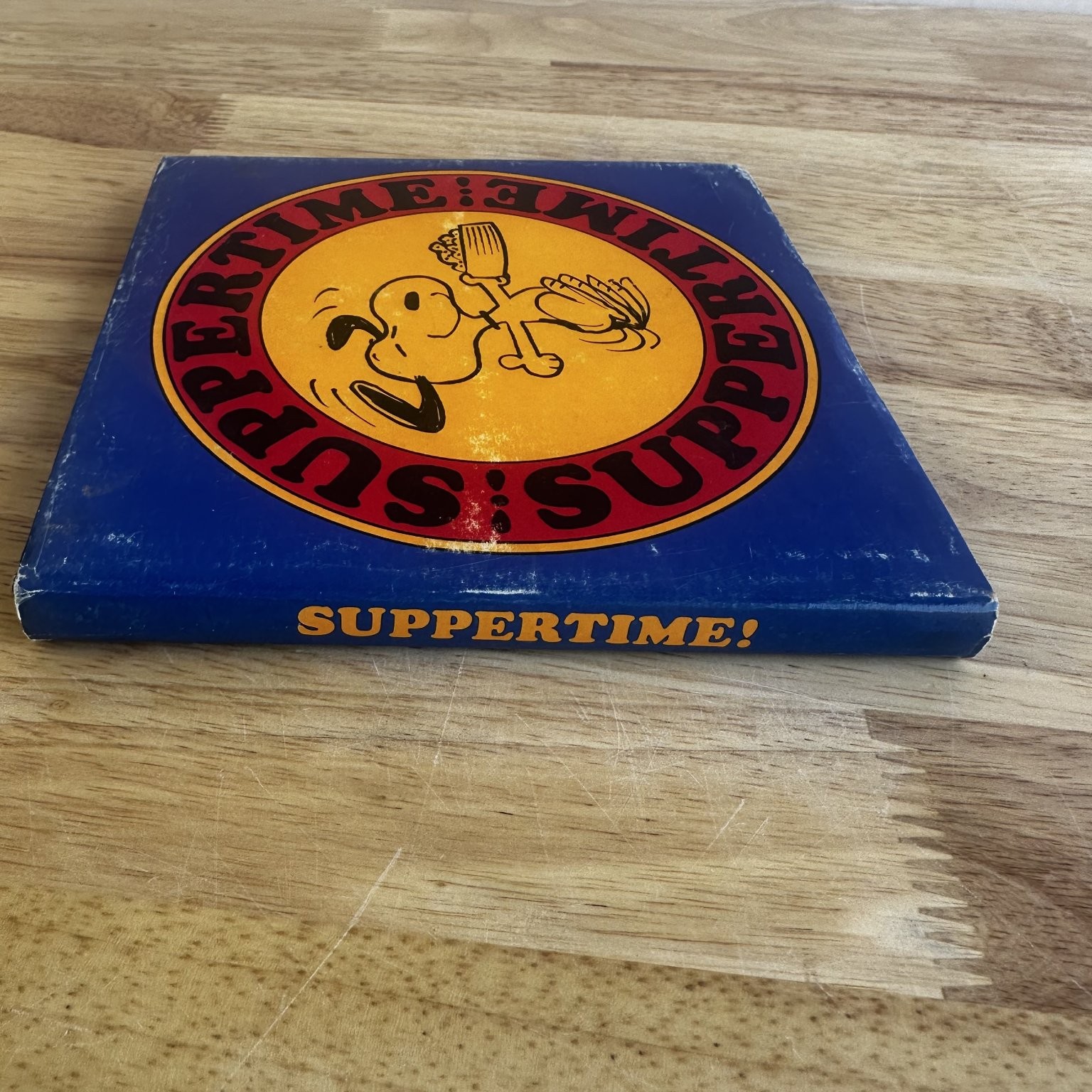SUPPER TIME! Charles M. Schulz 1968 Peanuts Snoopy Cartoon First Edition HC