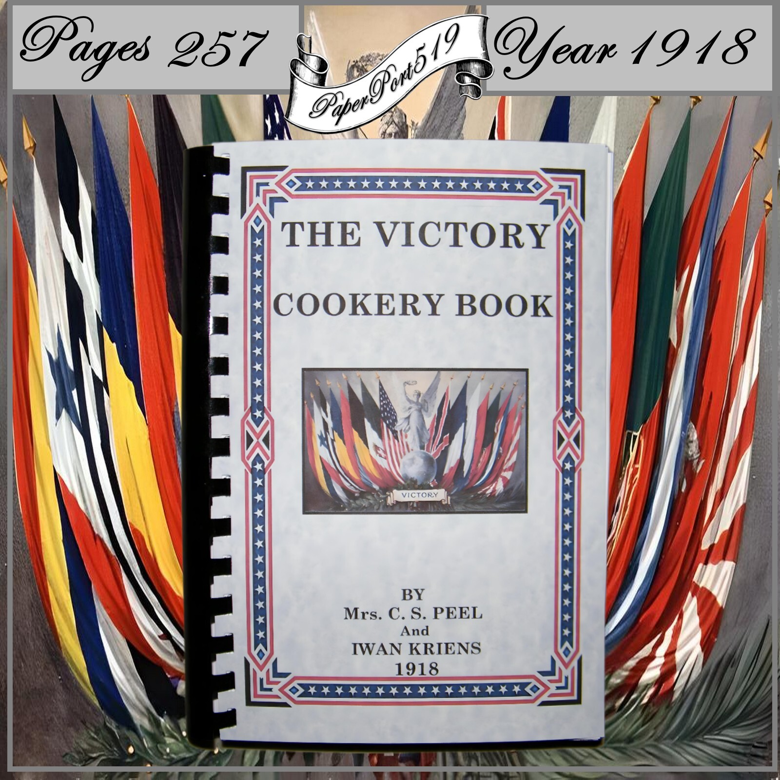 1918 The Victory Cookery Book Vintage Cook Book 257 Pages