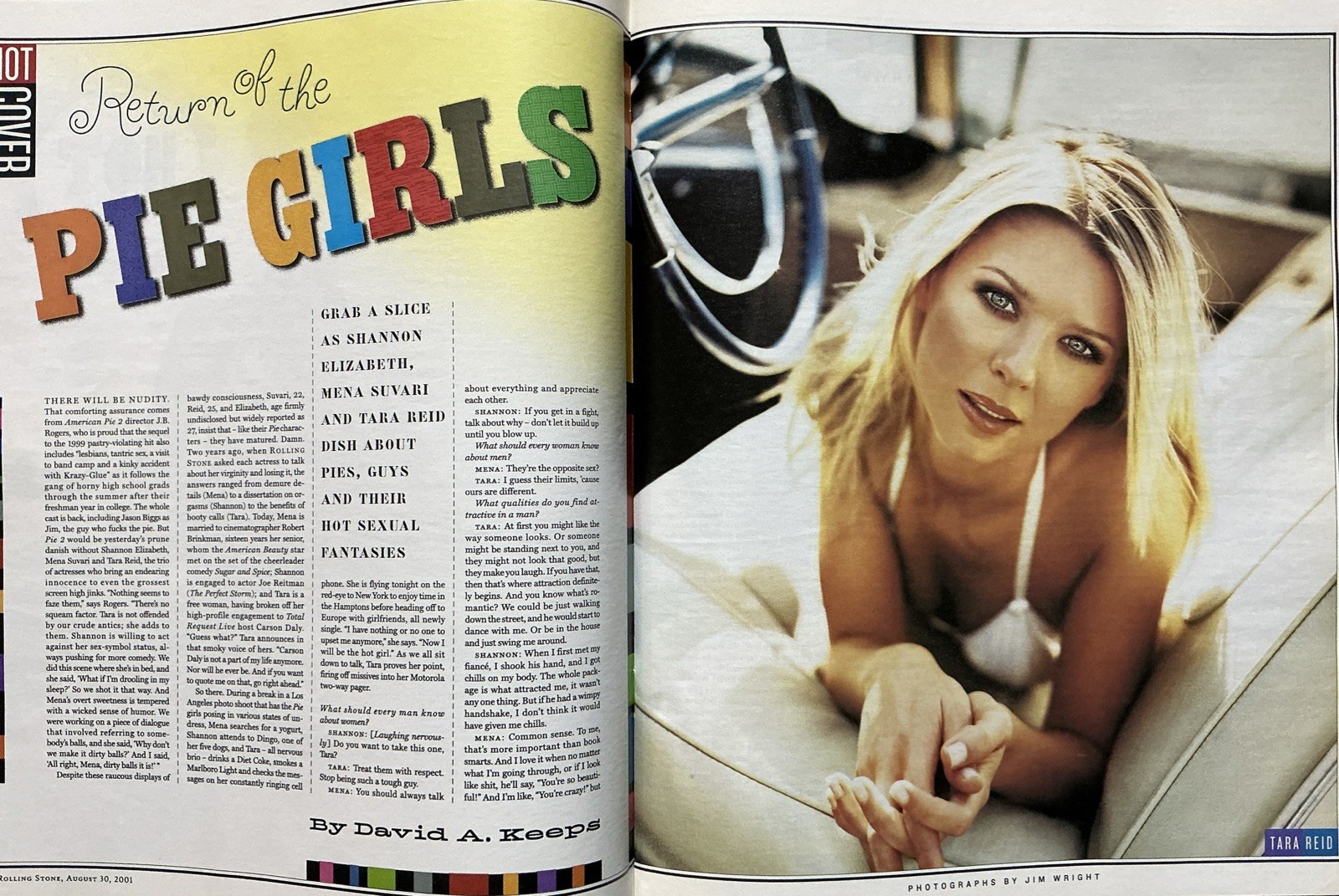 Rolling Stone #875 Aug 2001 Jim Morrison Tribute The Doors American Pie 2 Girls