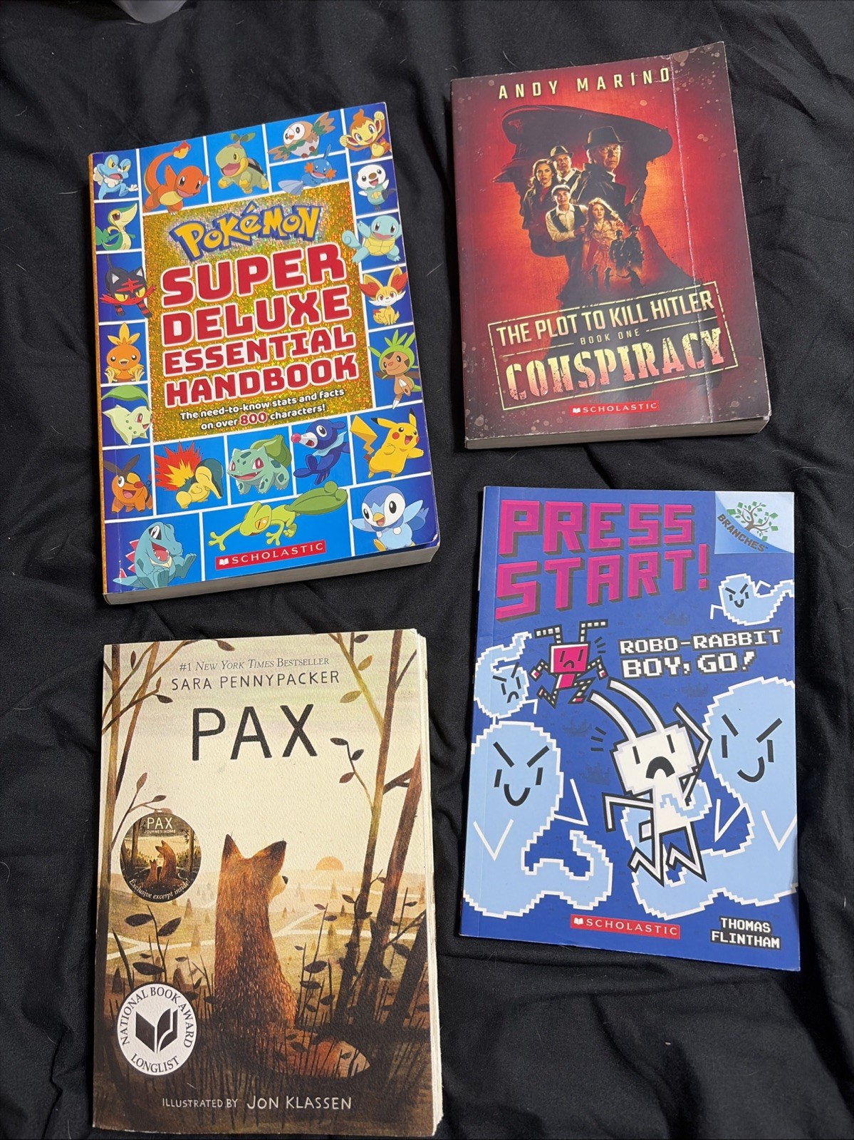 Lot Of 4 Random Age 9-12 Kids Books Condition-VERY GOOD