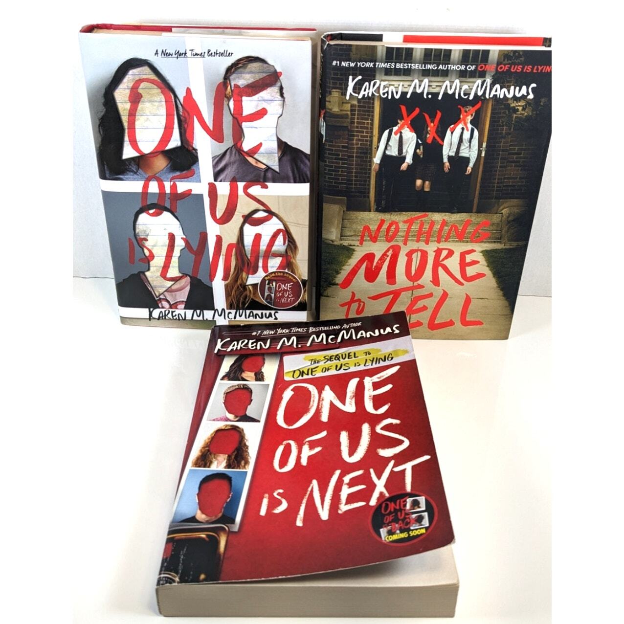 Set of 3 Books by Karen M. McManus~One of Us Is Lying~One of Us is Next…
