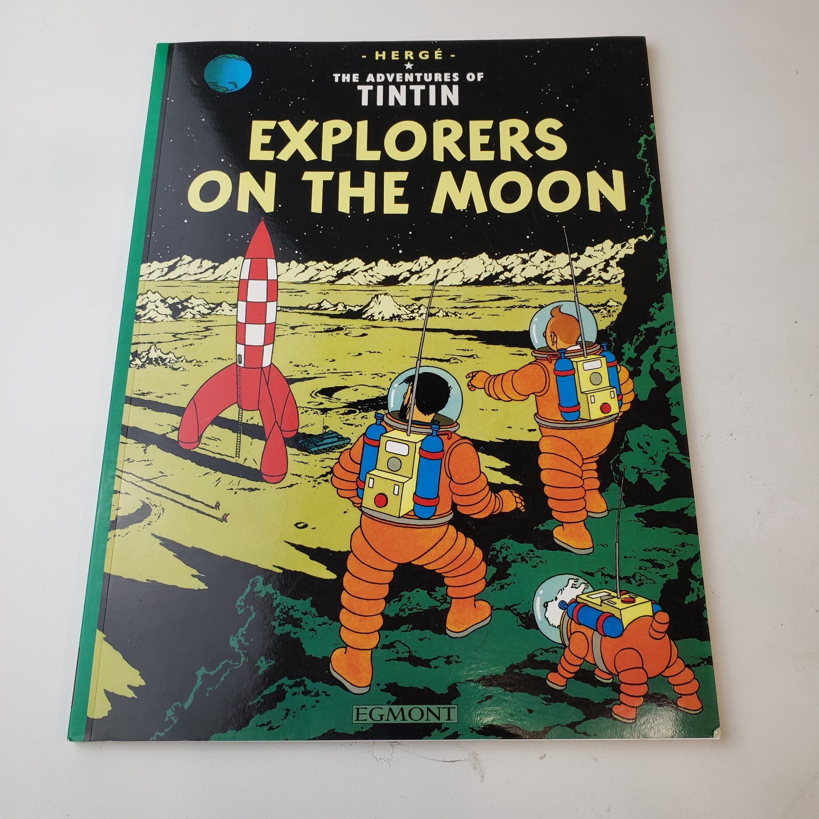 Tintin Explorers on the Moon by Herge Softcover Egmont Graphic Novel