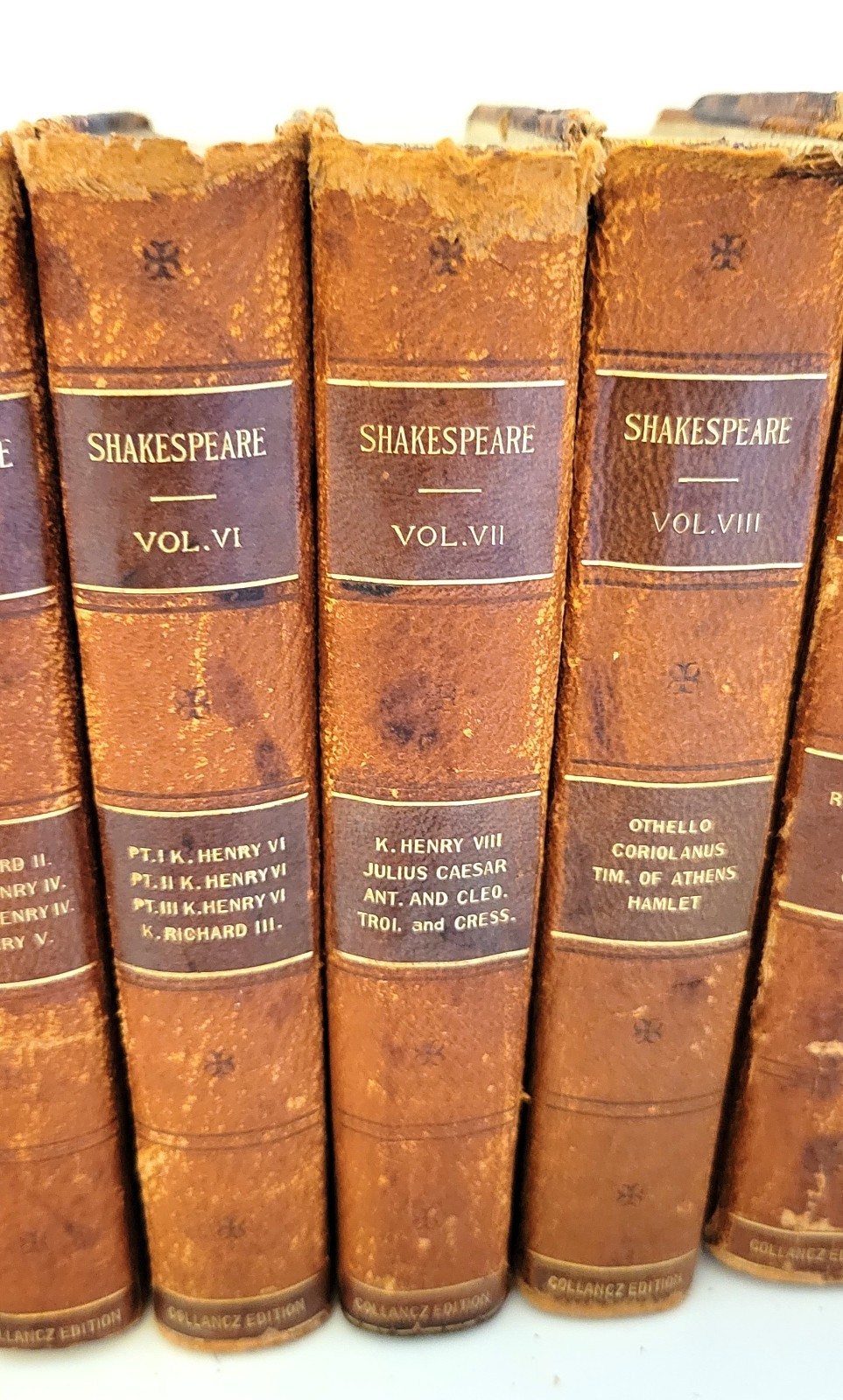 1900 William Shakespeare Complete Works 10 Vol Leather Gilt McKay Book Set