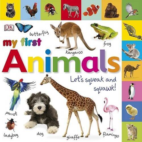 Tabbed Board Books: My First Animals: Let’s Squeak and Squawk! (Tab – ACCEPTABLE