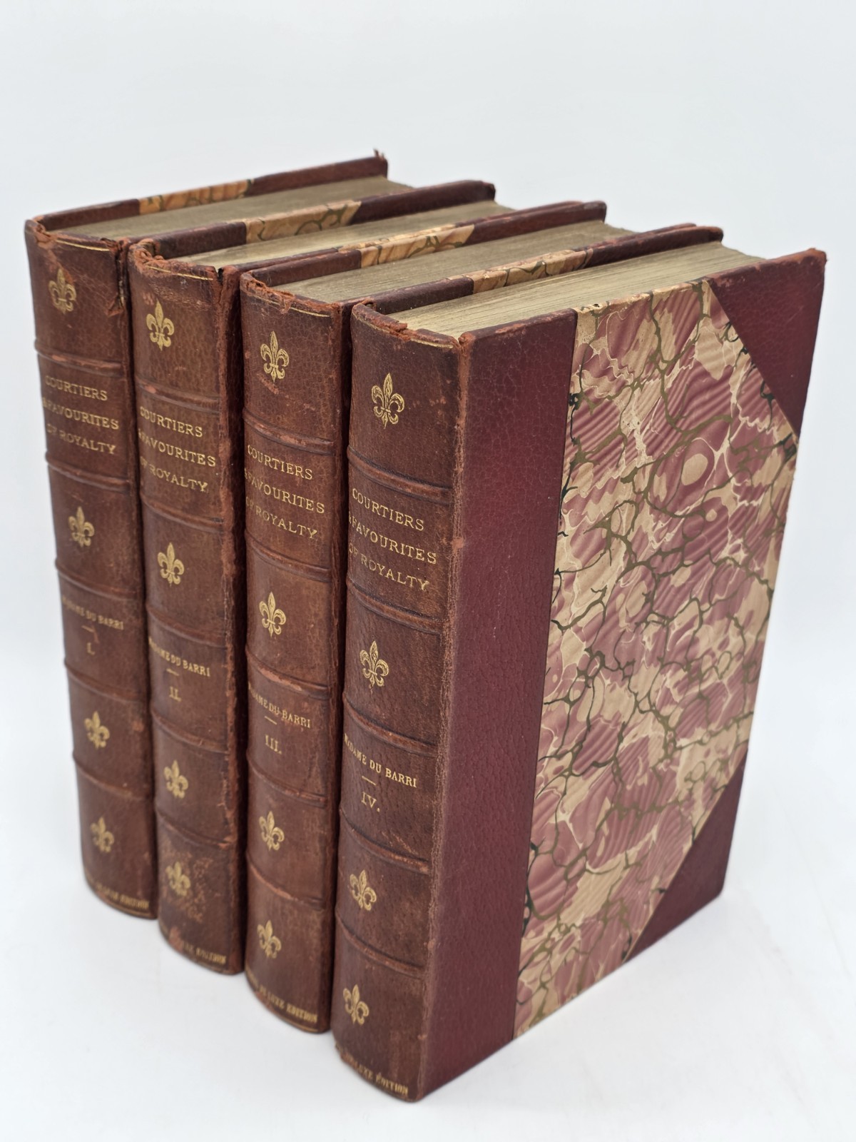 Coutiers and Favourites of Royalty Memoirs of Madame Du Barri vol 1-4 Set 1903