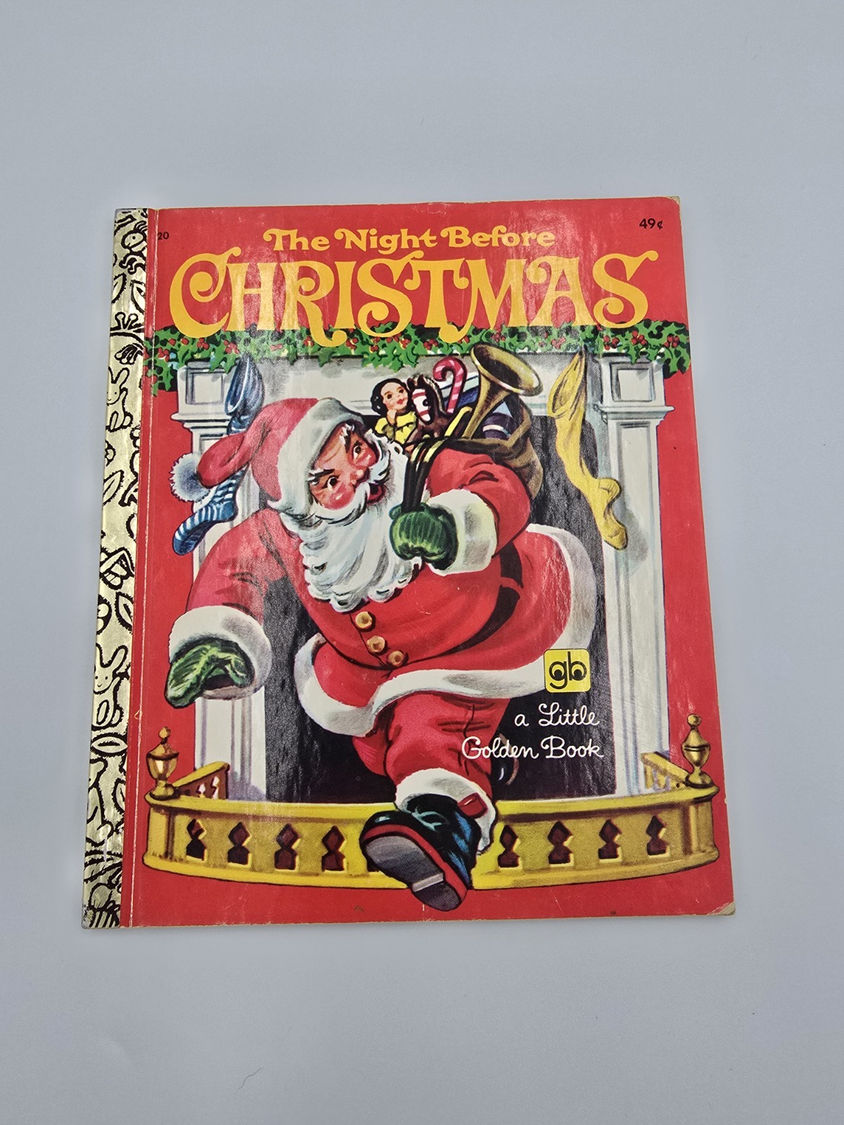 Vintage A Little Golden Book The Night Before Christmas Hardback 1976 $0.49