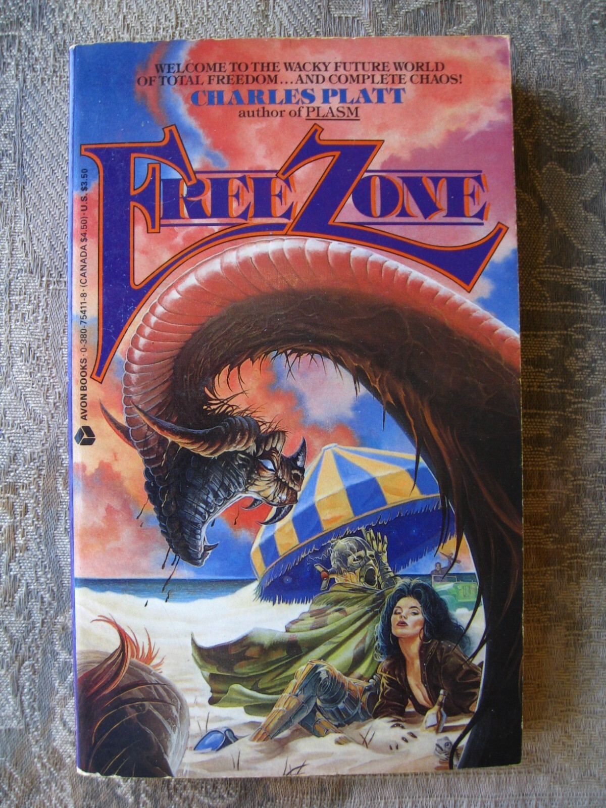 Charles Platt – Free Zone – 1989 – paperback