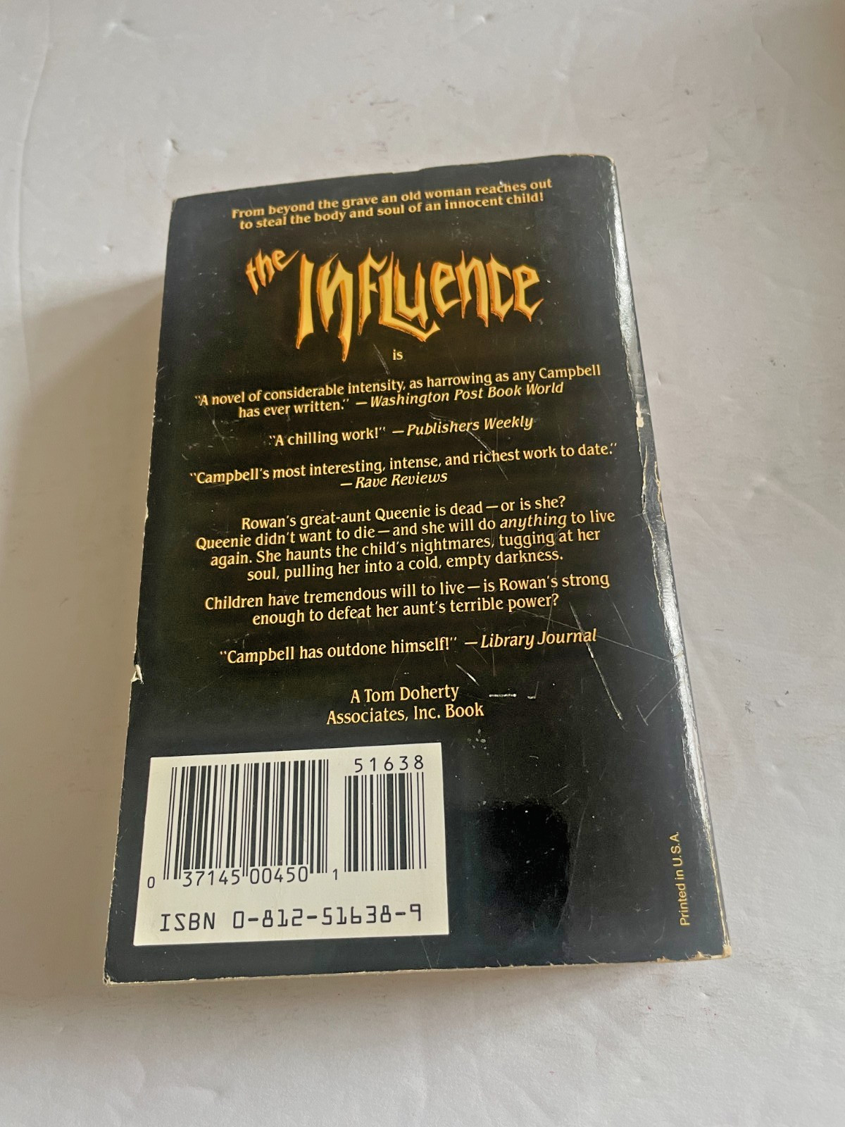 Ramsey Campbell – The Influence – Vintage Paperback