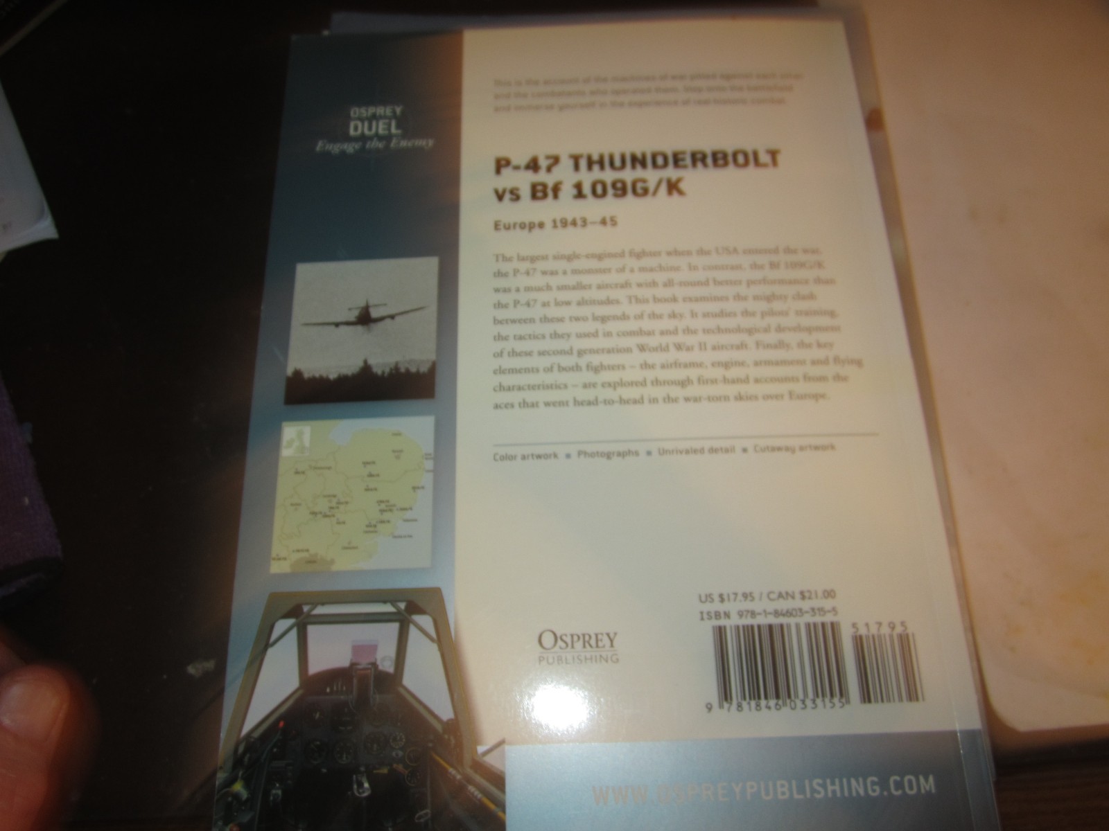 OSPREY P-47 Thunderbolt vs Bf 109G/K: Europe 1943-45 (Duel), Bowman, Martin
