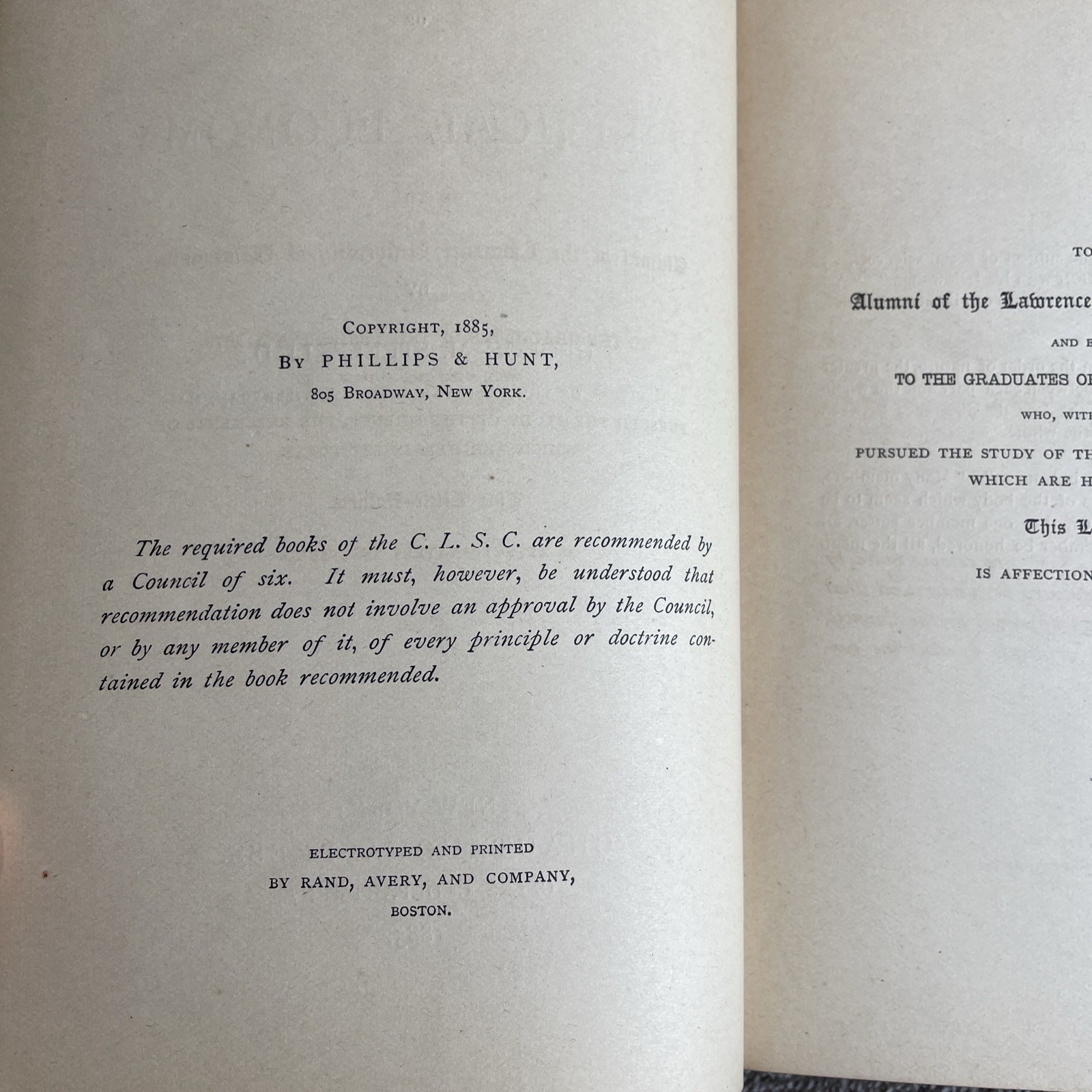 Antique 1885 Outline Study of Political Economy by George Steele- First Edition
