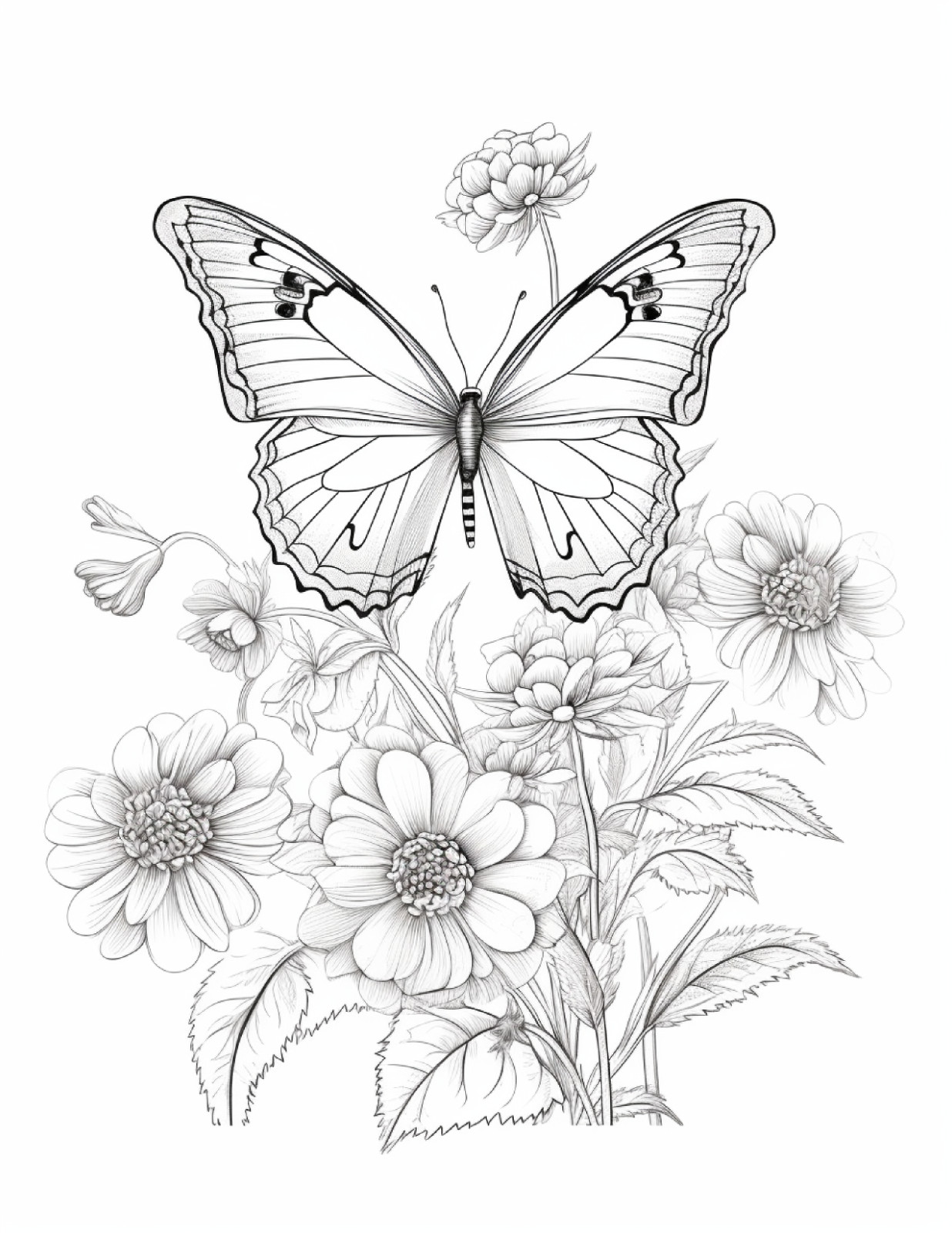 butterflies an spring fflowers