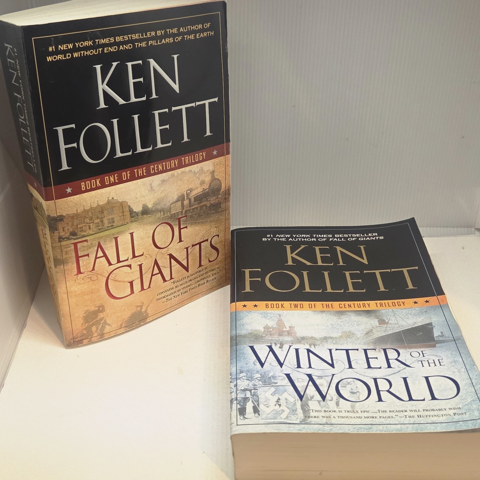 Century Trilogy by Follett Books 1 & 2 – Winter of the World & Fall of Giants PB