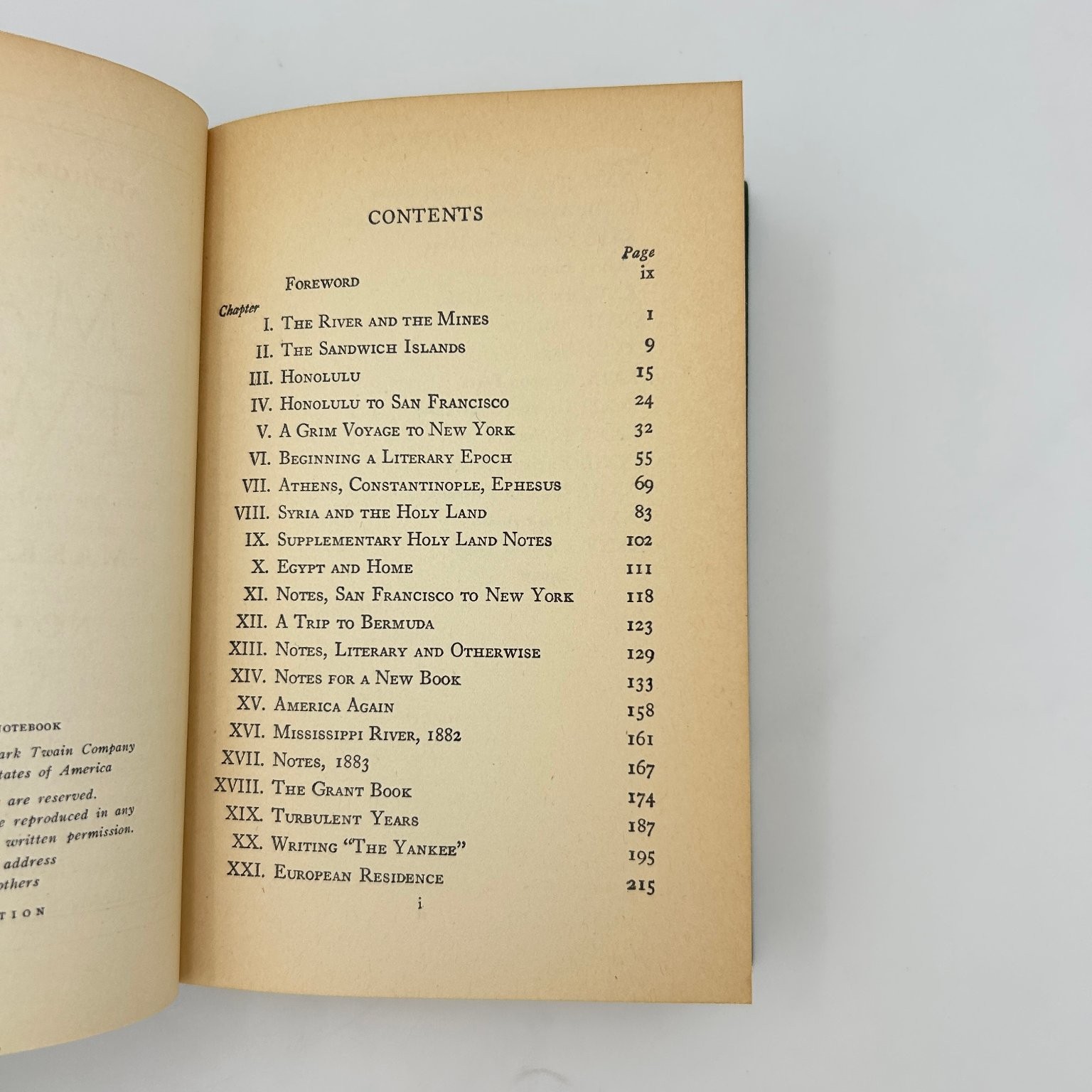 Mark Twain’s Notebook First Edition 1935 Harper & Brothers Classic Nonfiction