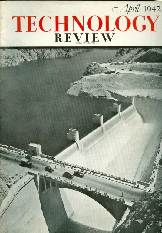 1942 Technology Review Magazine: The Spillway At Boulder Dam/Glass/Furniture