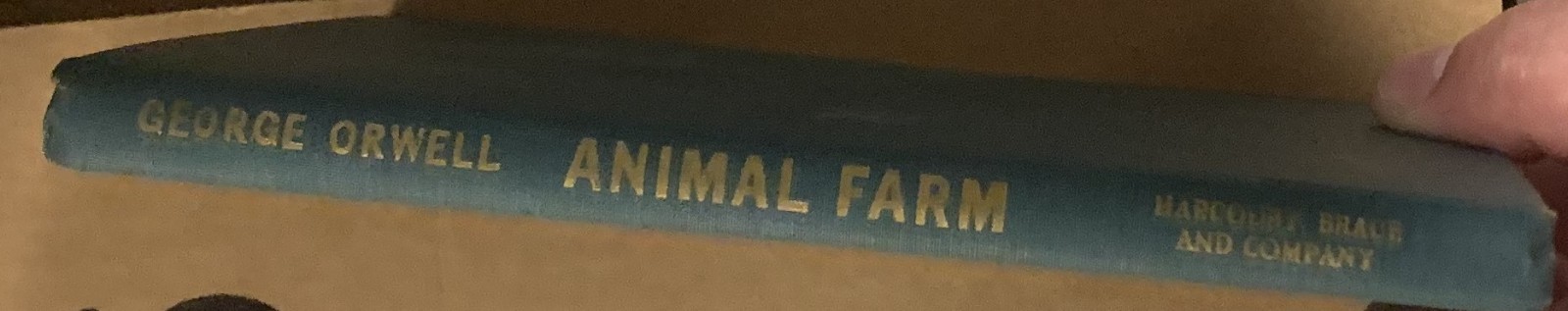 Animal Farm George Orwell 1946 Harcourt Brace Hardcover Edition No DJ
