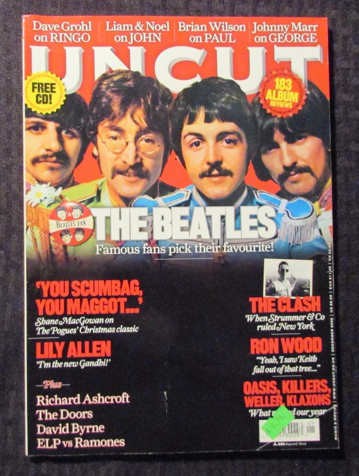 UNCUT MAGAZINE-JANUARY 2007-THE BEATLES on cover-VINTAGE!