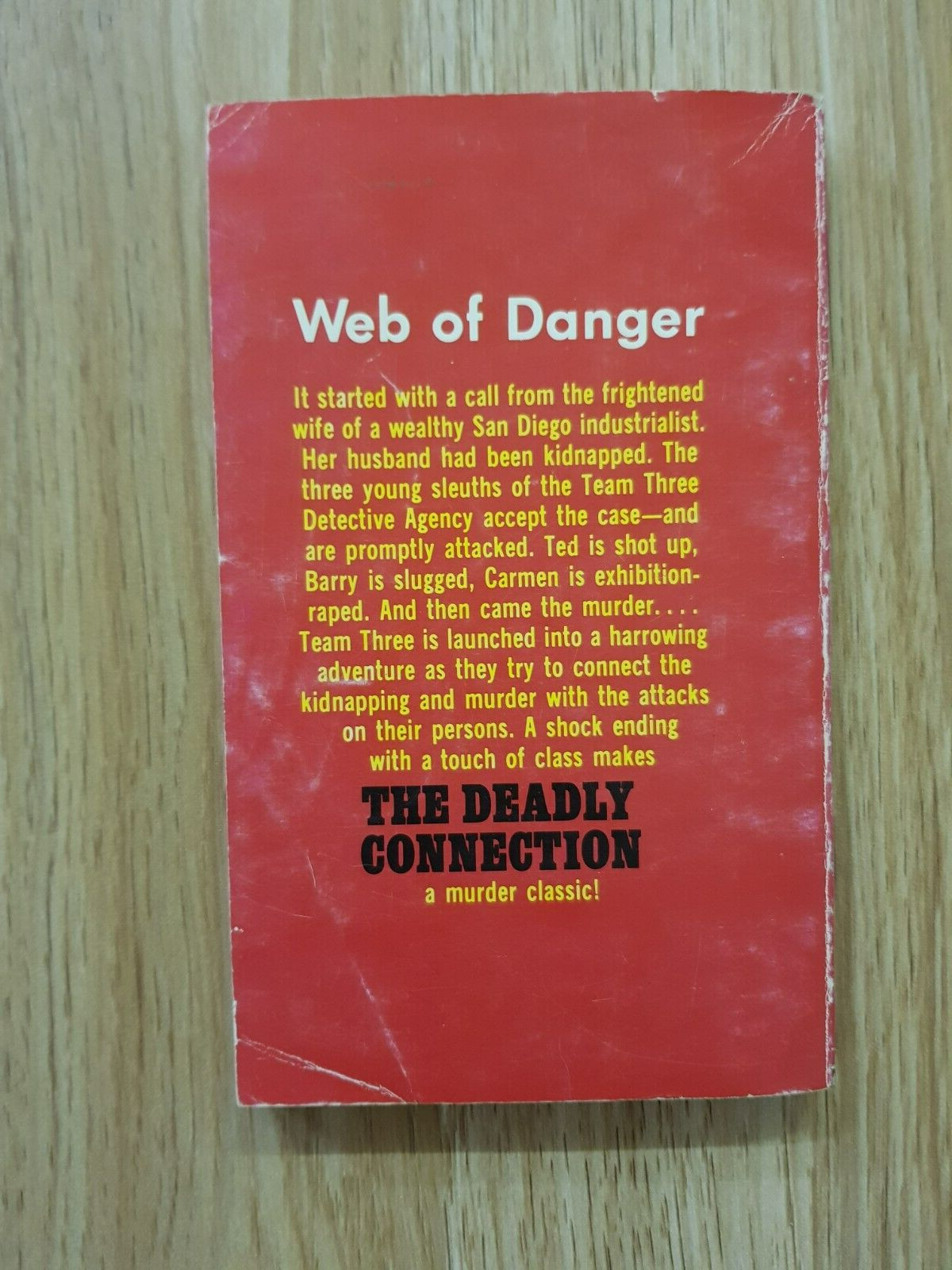 THE DEADLY CONNECTION By CHET CUNNINGHAM 1980 Carousel A TEAM THREE CASE RARE