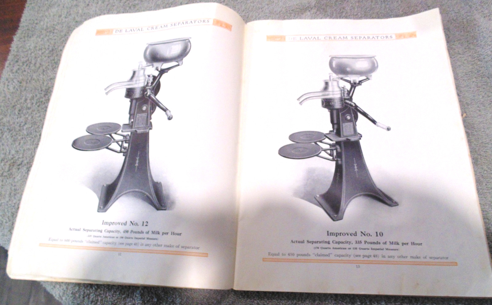 DE Laval Cream Separators Catalog, Farm and Dairy, 1915, Emerald Heights, NEBR.