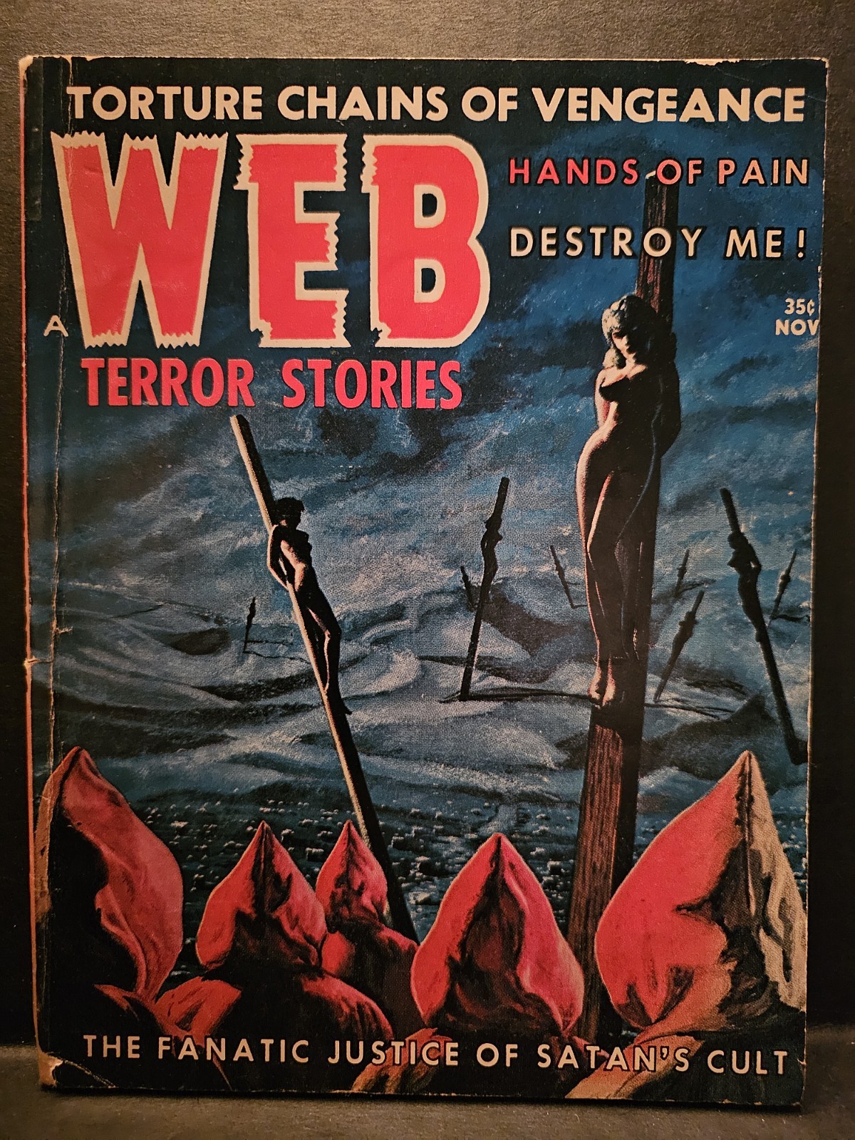 VTG Web Terror Stories Pulp Horror pb Vol. 4 #3 November 1963 Satanic Torture