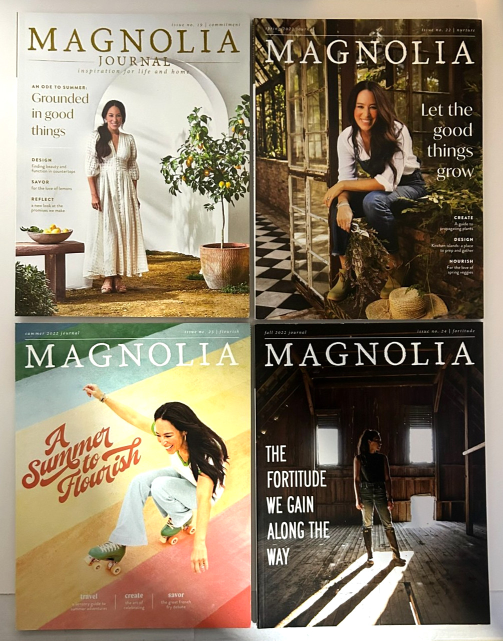 Lot Of 4 Magnolia Journal Magazine Issues Bundle Joanna Gaines Lot (19,22,23,24)
