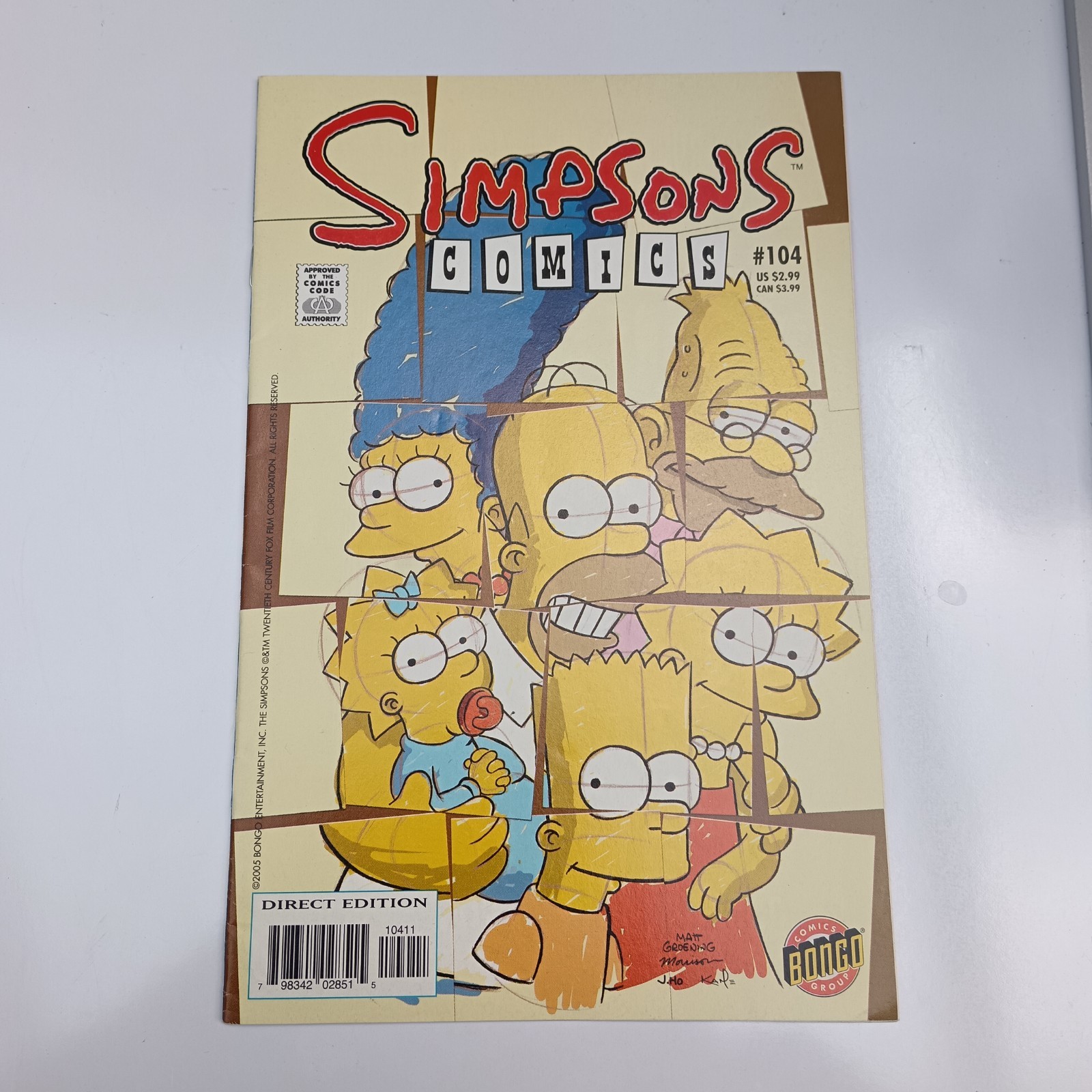 Simpsons Comics Bundle x2 Issues #104 & #106 Bongo Comics Direct Edition