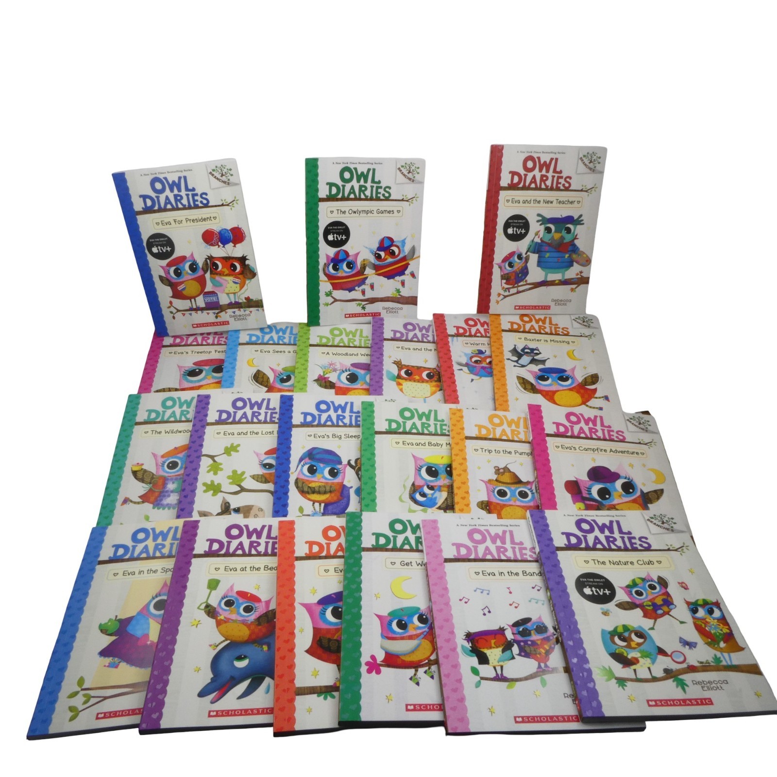 Owl Diaries Series Complete 21 Set Books by Rebecca Elliott Paperback OPEN BOX