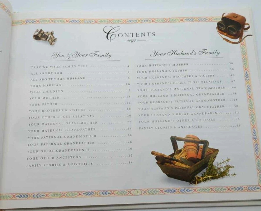 Our Family Tree Record Book from Covent Garden Books With Cardboard Sleeve Cover