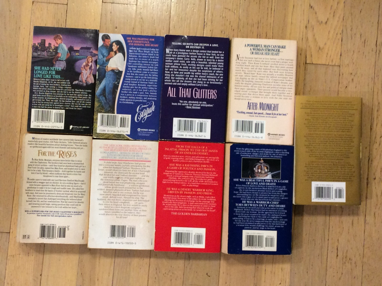 Qty 9 – Random Romantic Novels – Misc Authors – Paperback lot 2
