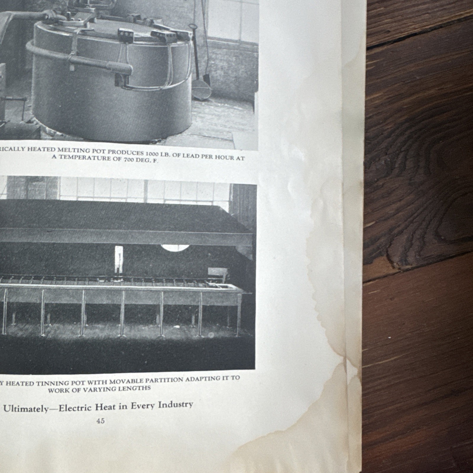 1929 GENERAL ELECTRIC GE ENGINEERING BULLETIN “Electric Heat in Industry”
