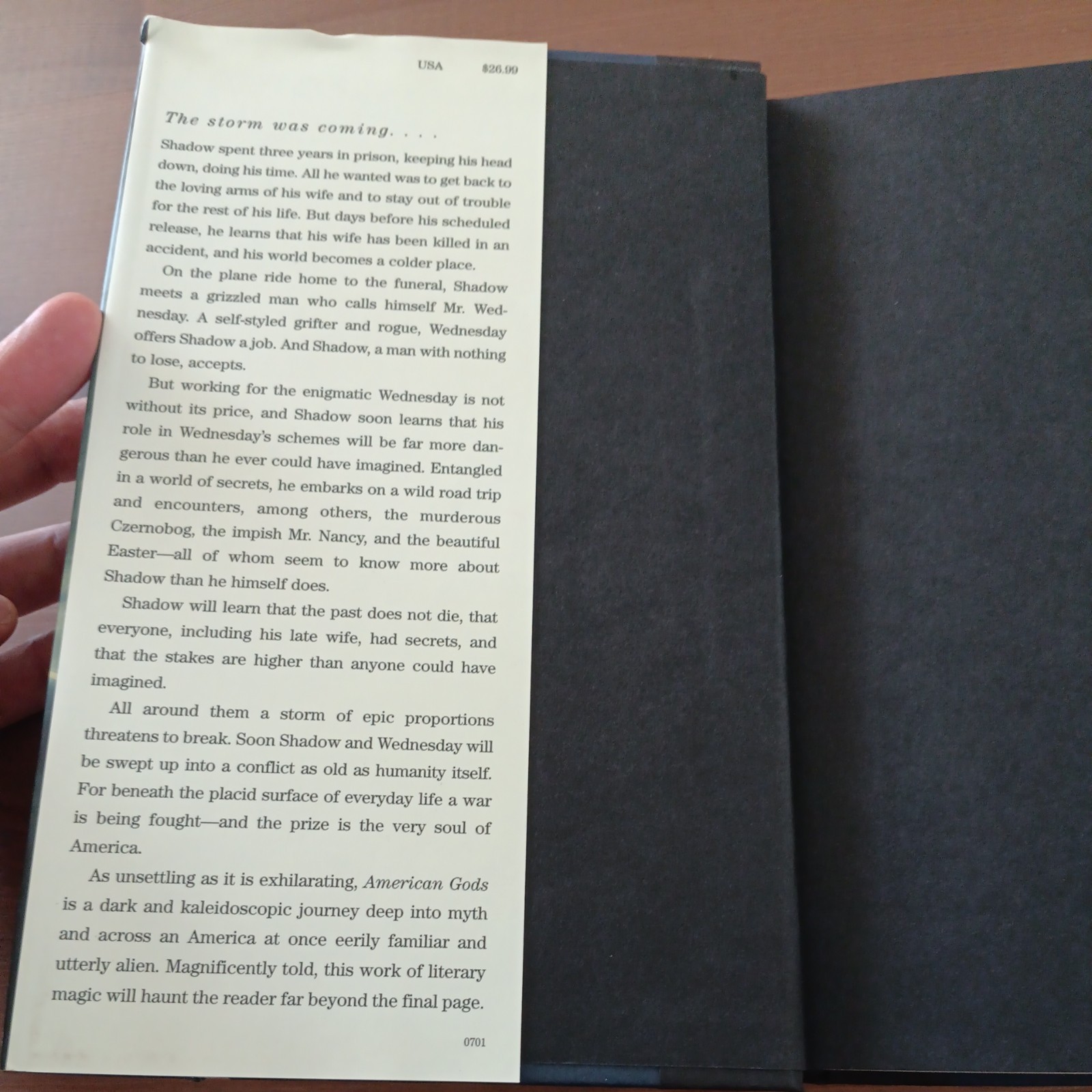 American Gods : A Novel by Neil Gaiman (2001, Hardcover) Signed First Edition.