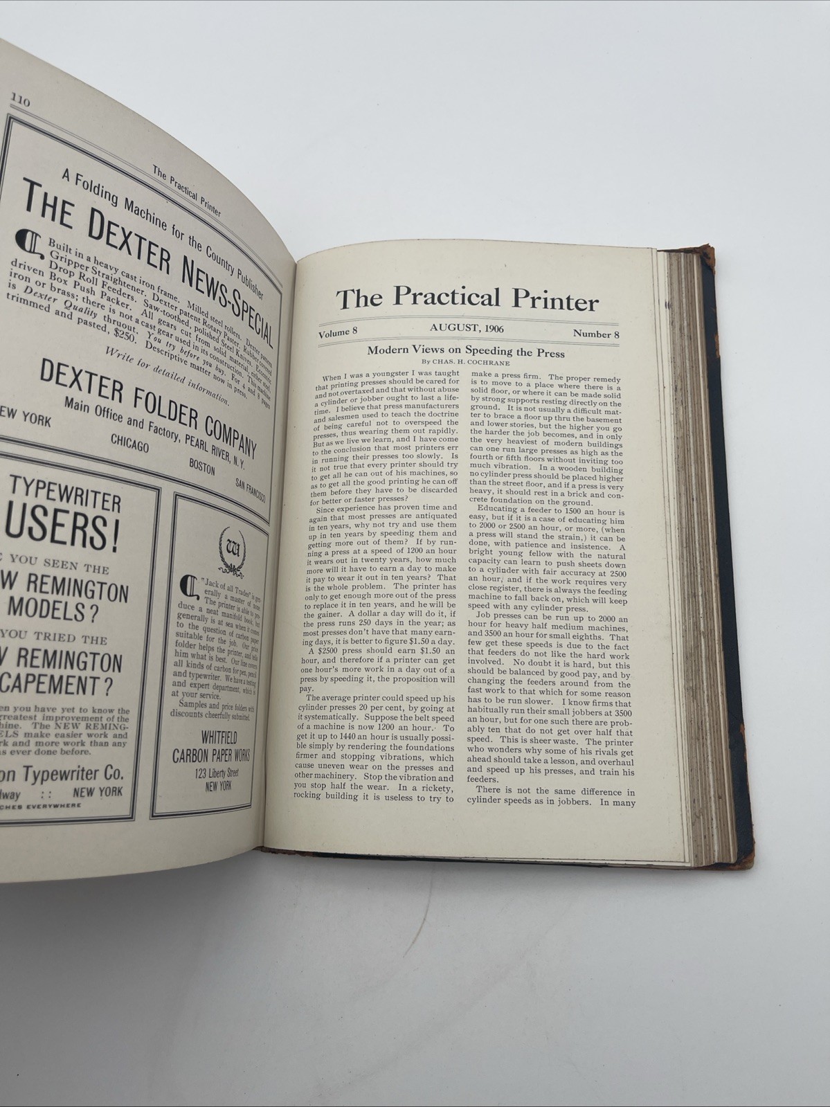 The Practical Printer Typography From 1902 To 1907 Bound