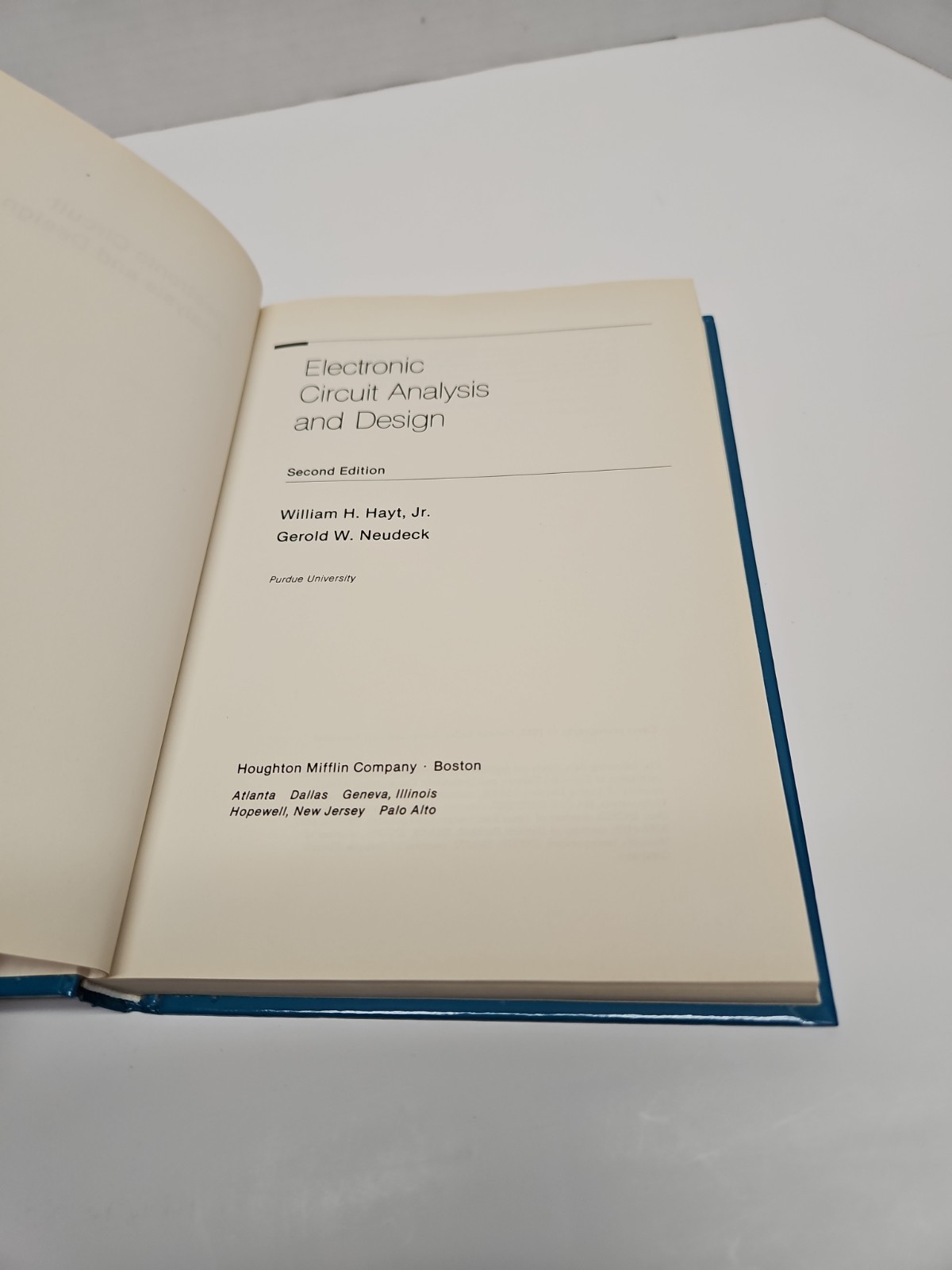 Electronic Circuit Analysis And Design Second Edition Hardcover