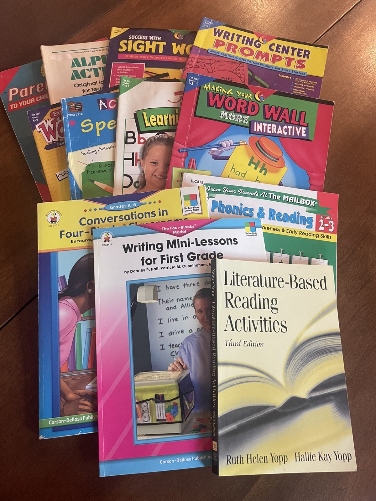 Lot of 12 Language Arts Teaching Strategy Books (K-2), Very Good, Paperbacks