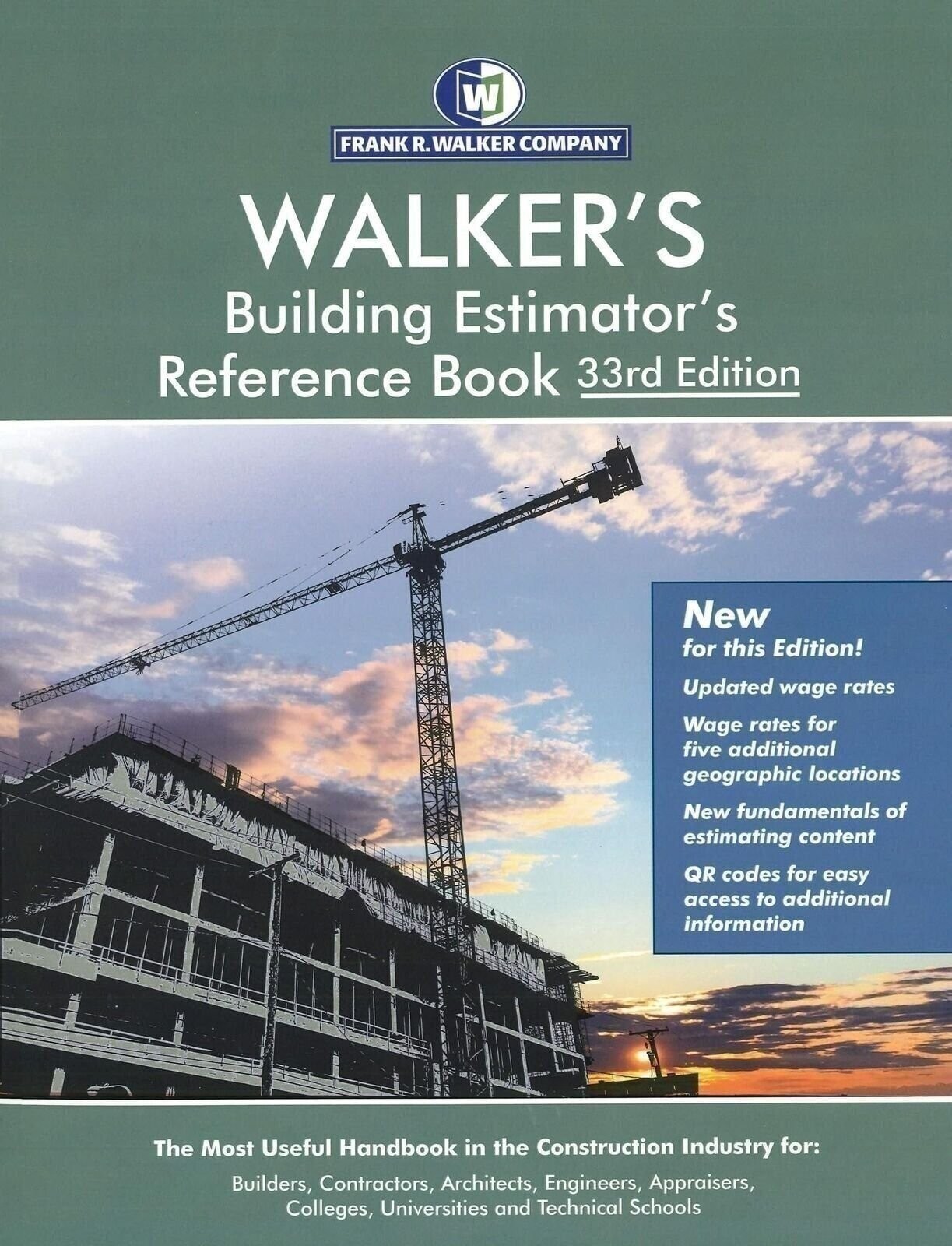 WALKER’S Building Estimator’s Reference Book 33rd Edition