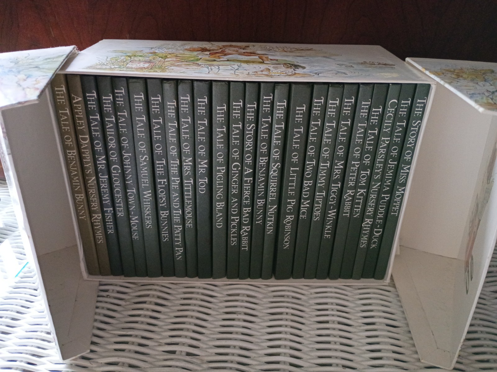 Vintage Beatrix Potter Library Box